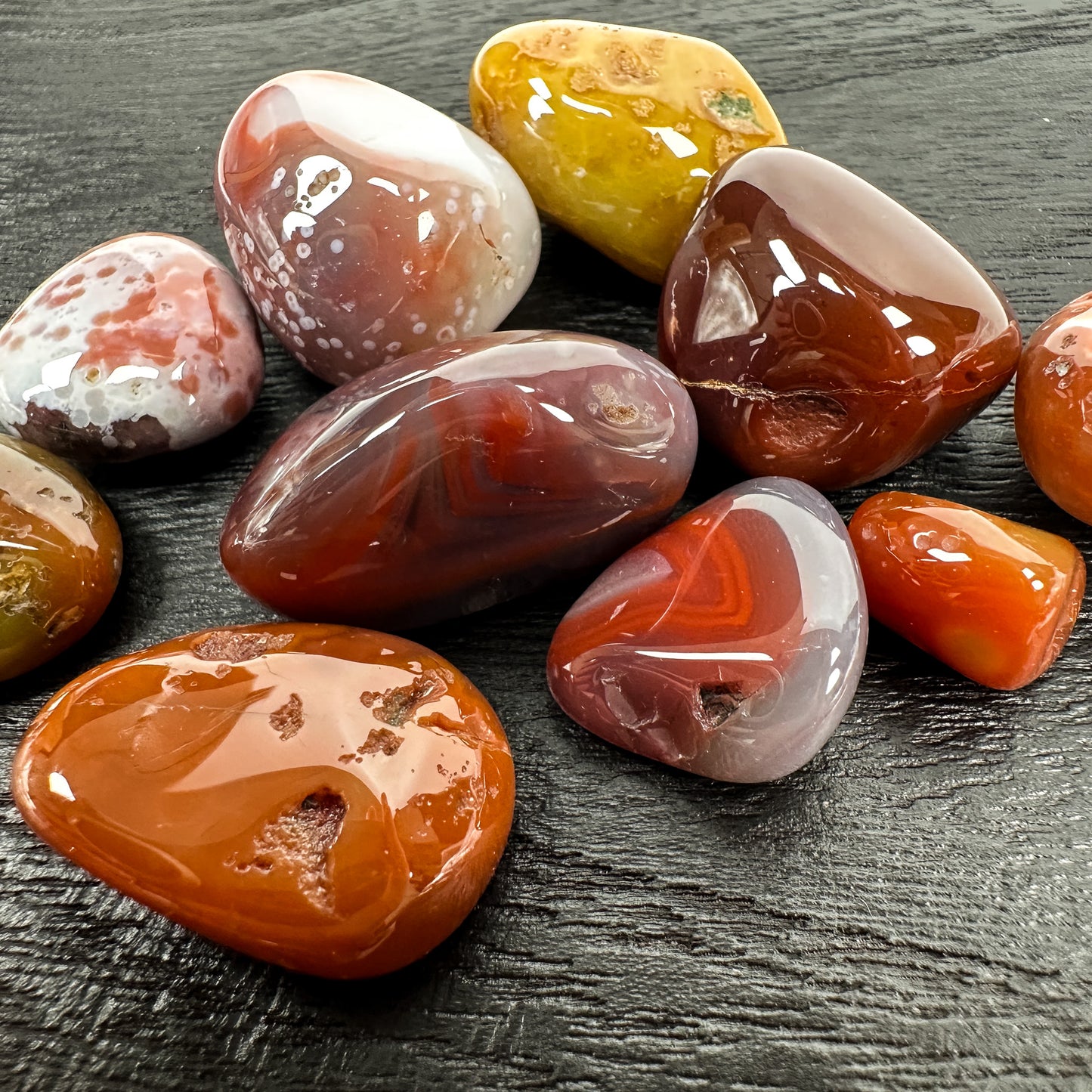 Australian Agate Tumbled Pocket Stone Specimen (2 Options Available)-The Bead Gallery Honolulu