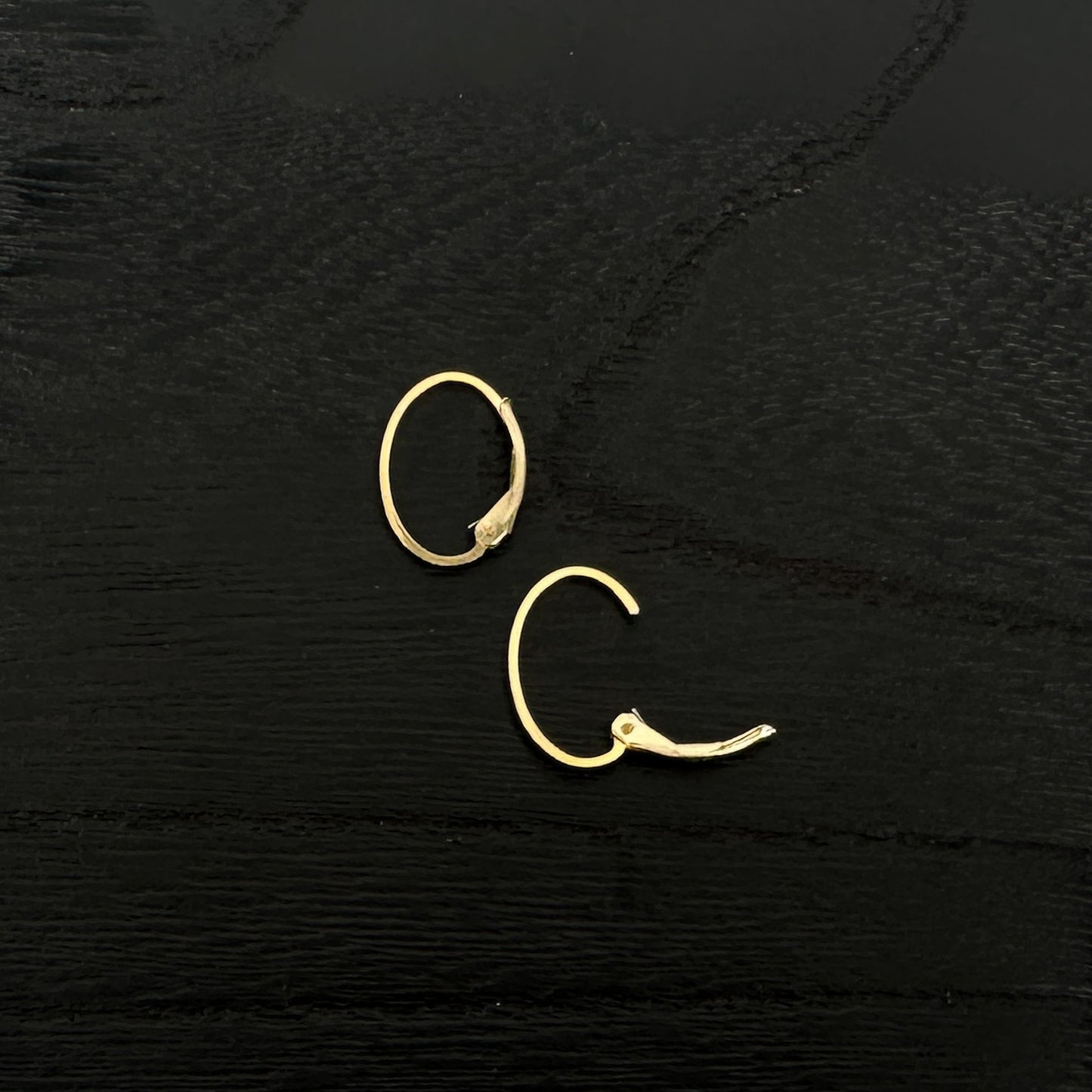 Oval Interchangeable French Leverback Earwires (2 Metal Options) - (1 pair/S652)-The Bead Gallery Honolulu