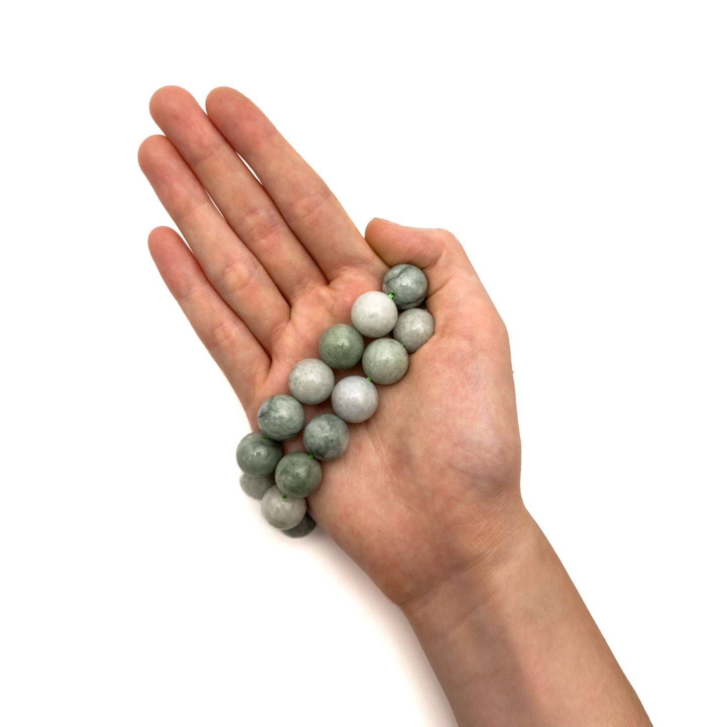 Burmese Jade 14mm Smooth Round Bead - 7.75" Strand (GEM251)-The Bead Gallery Honolulu