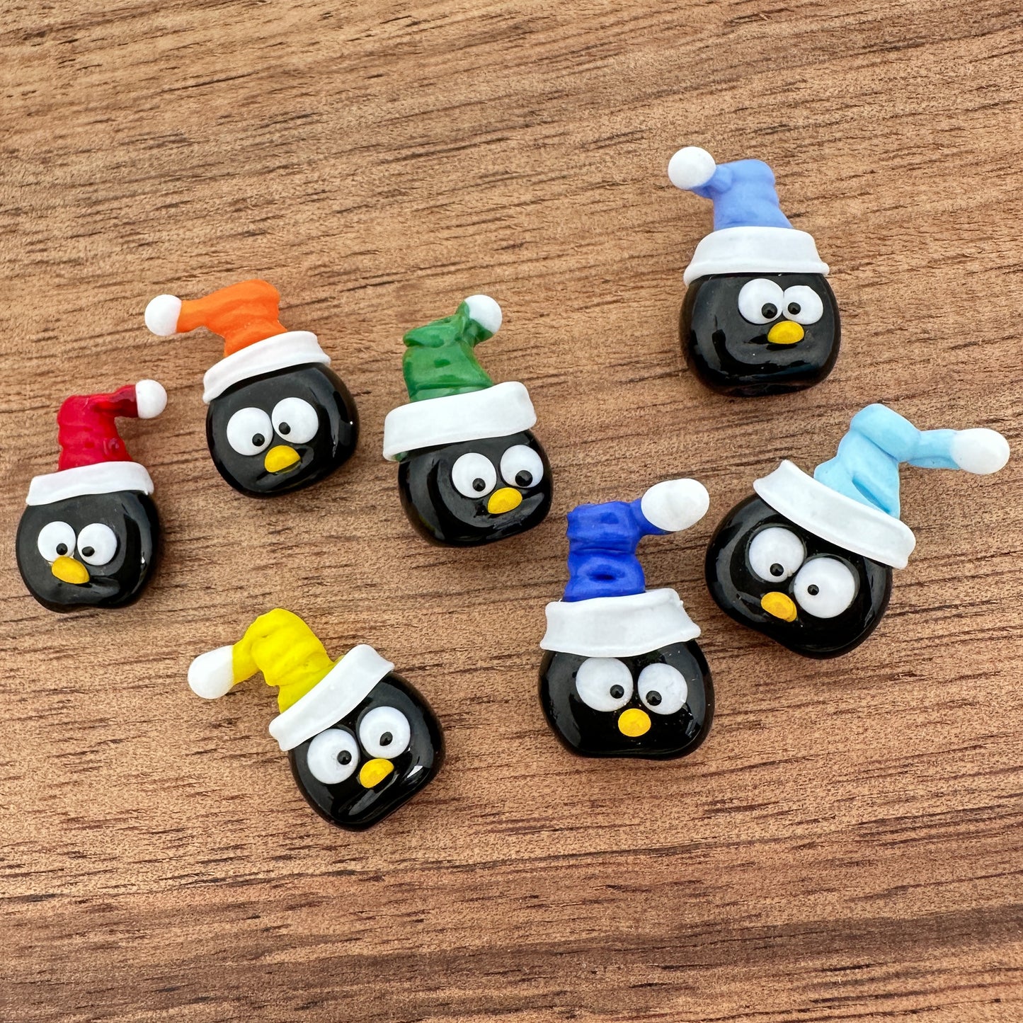 Calvin Orr Holiday Penguin Glass Bead - 1 pc. (LB248)-The Bead Gallery Honolulu