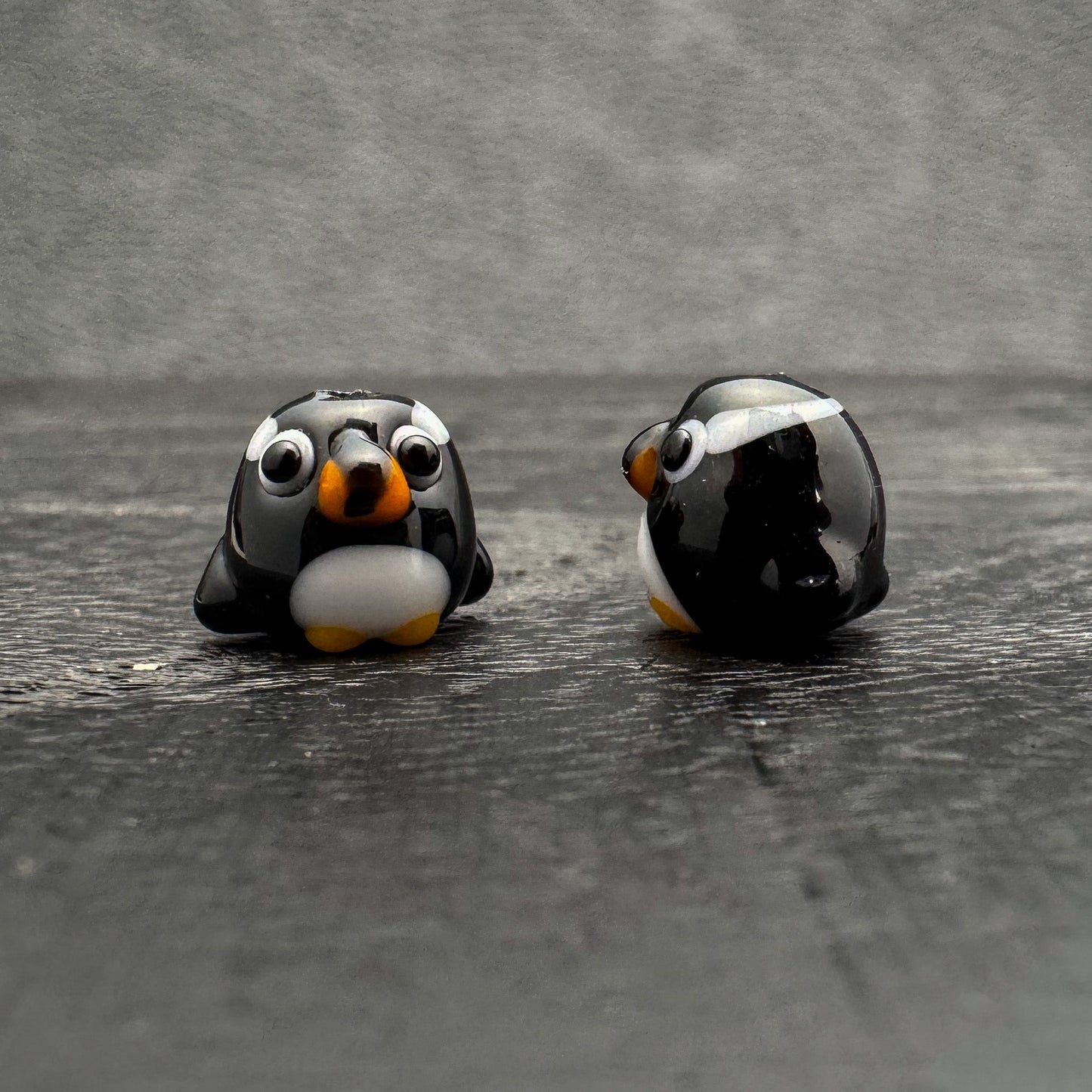 Chibi Handmade Glass Beads - Gentoo Penguin (LB285)-The Bead Gallery Honolulu