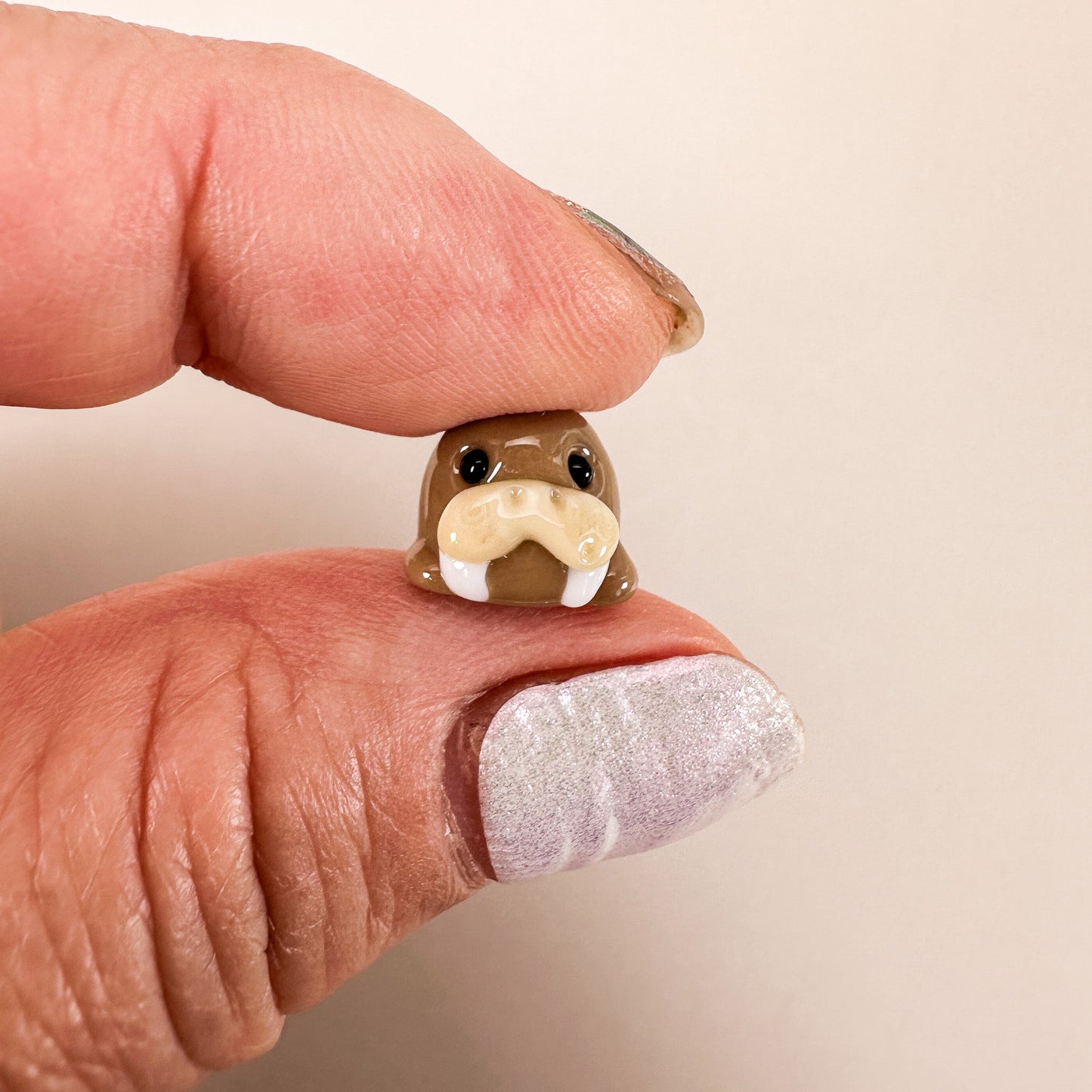 Chibi Handmade Glass Beads - Walrus (LB278)-The Bead Gallery Honolulu
