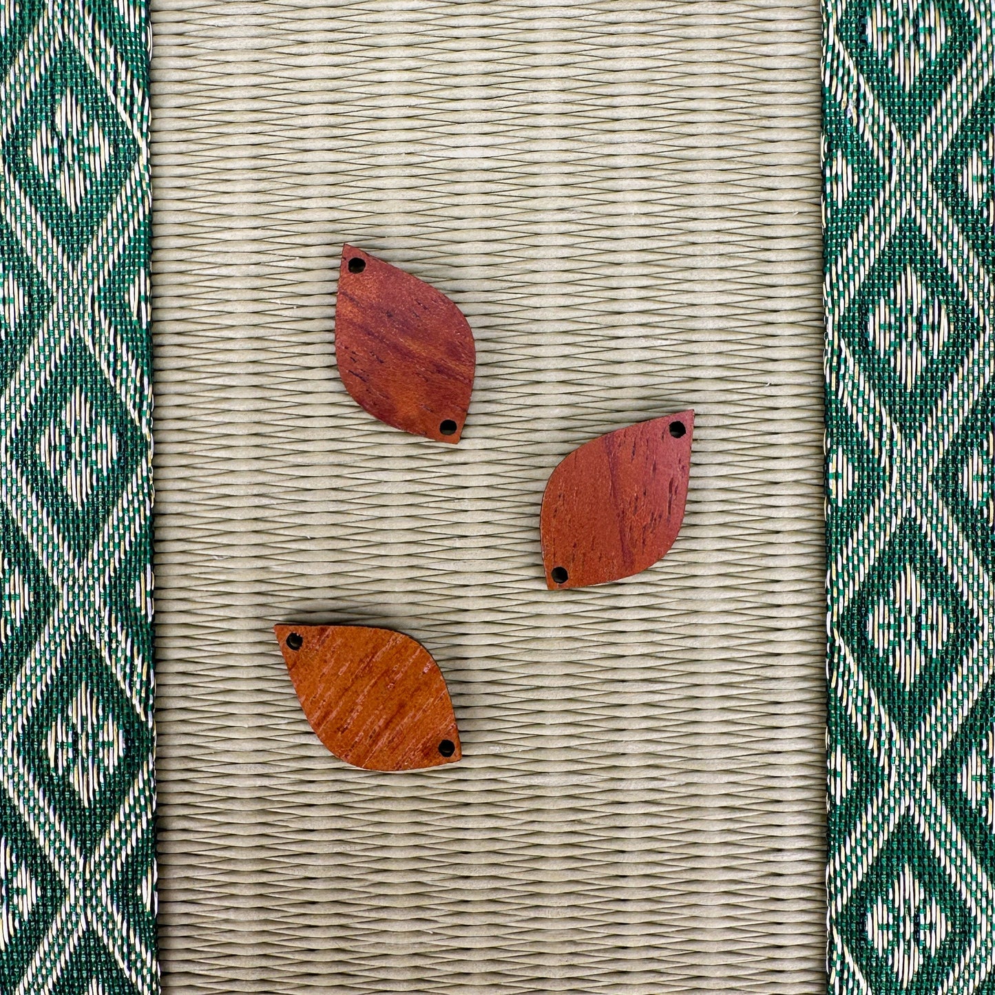 Koa Flame Link Charm - 1 pc. (P3209)-The Bead Gallery Honolulu