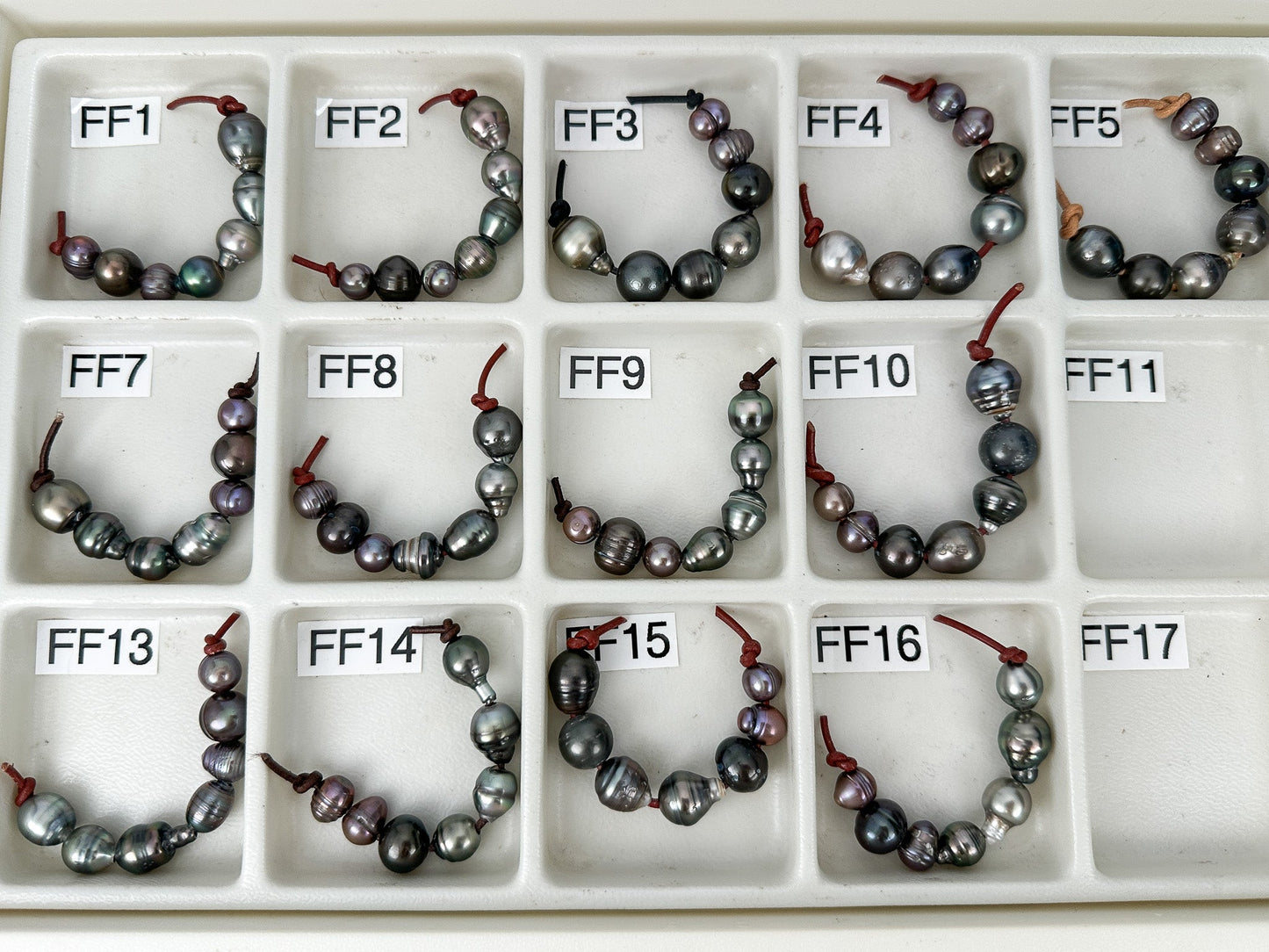 Tahitian and Freshwater Pearl 7-Piece Large Hole Sets ($75) (P3265)-The Bead Gallery Honolulu