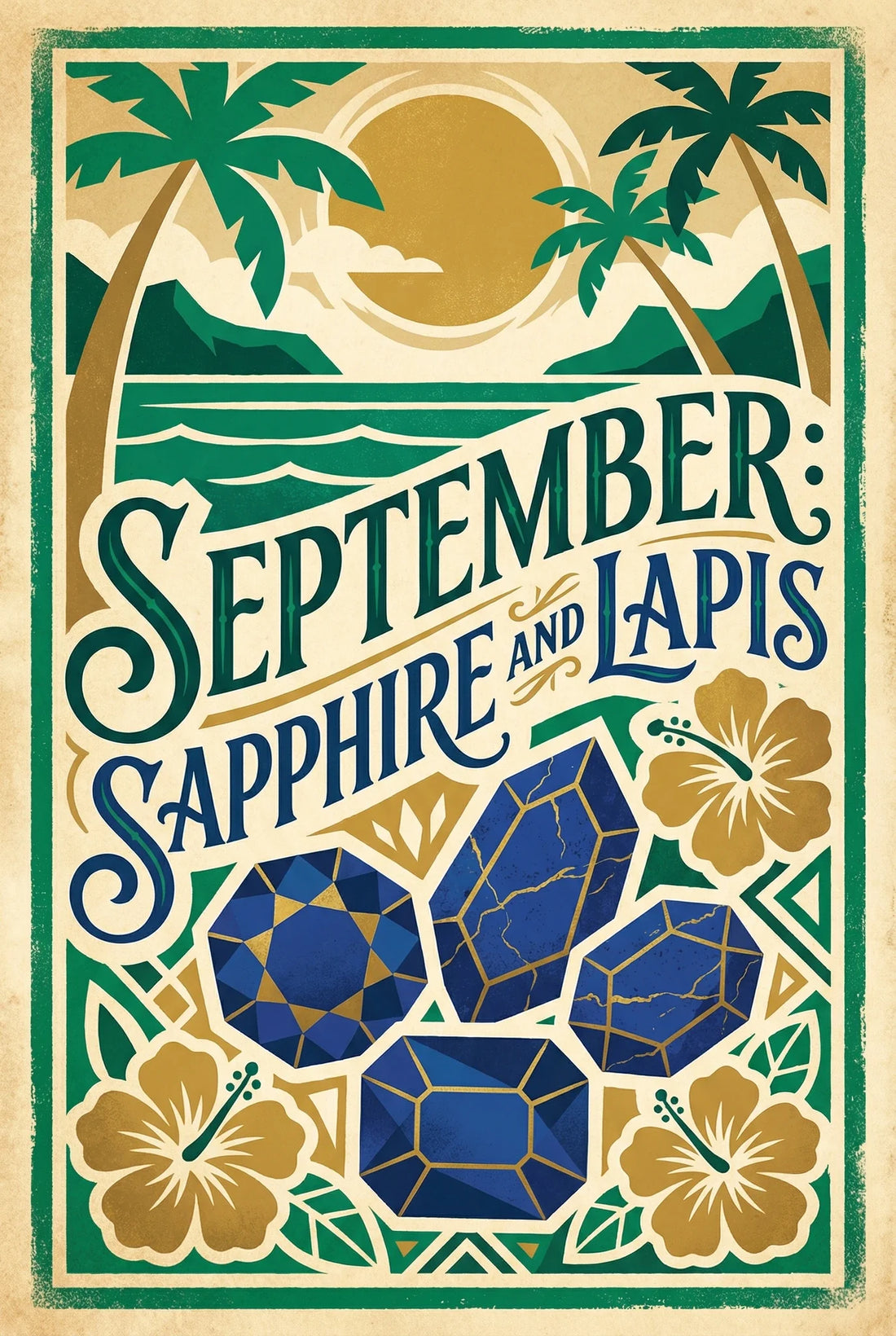 September: Sapphire and Lapis