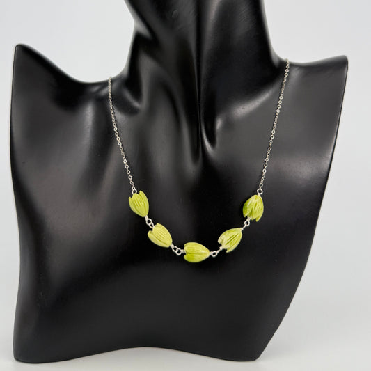 Inspiration-PROJECT: Green Pikake Wire Wrap Necklace-The Bead Gallery Honolulu | Maelify