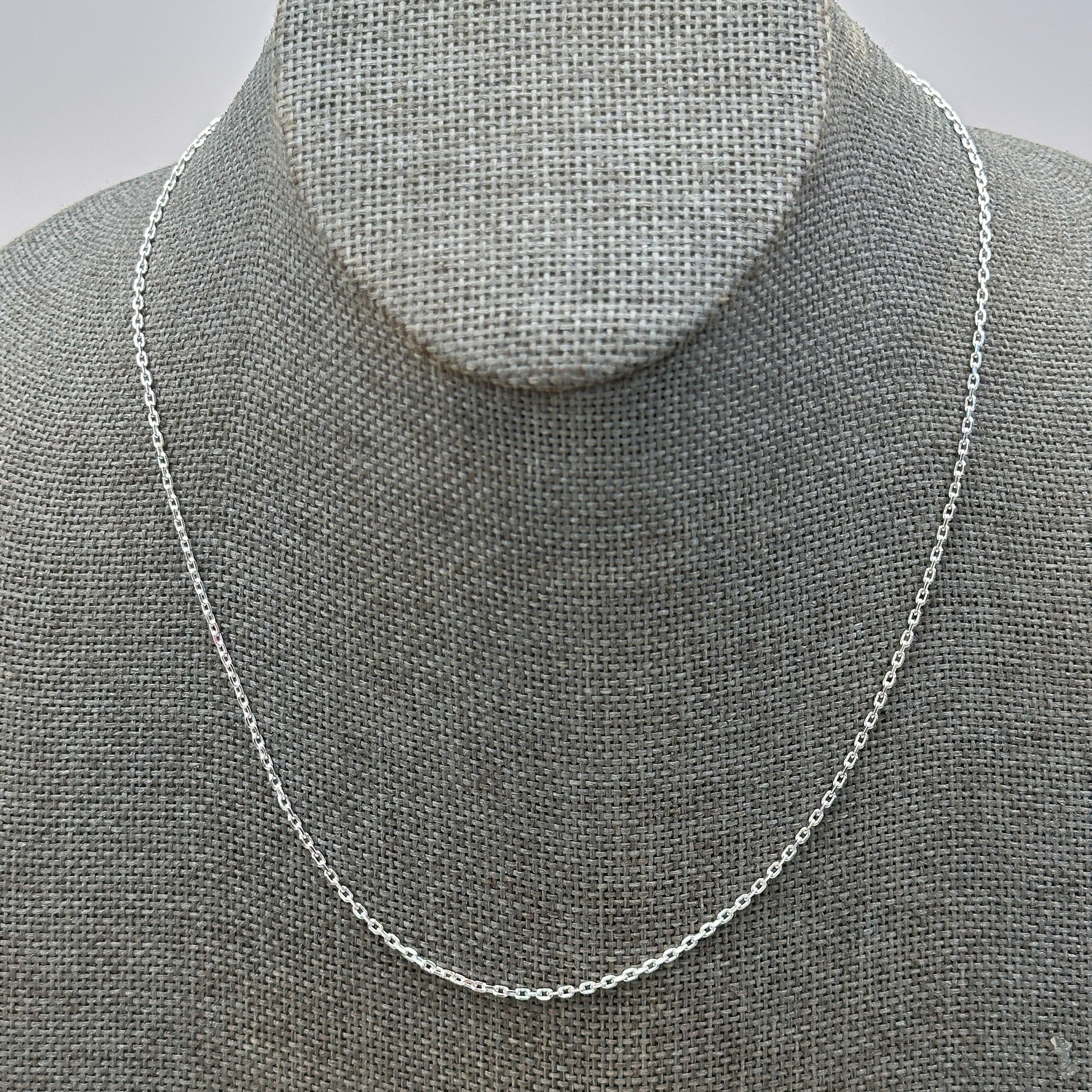 18" Boston Link Chain 1.5mm Finished Chain (Sterling Silver) - 1 pc. (M1502)-The Bead Gallery Honolulu