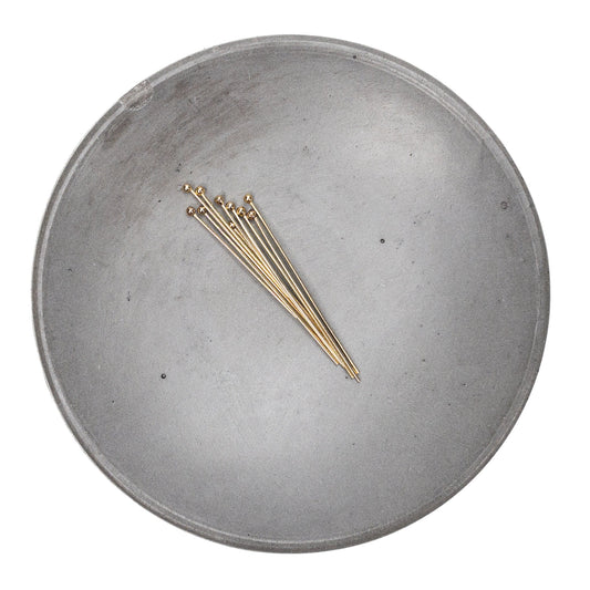 Headpin - 1.5" 26-Gauge BALL (2 Metal Options) - 10 pcs.-The Bead Gallery Honolulu