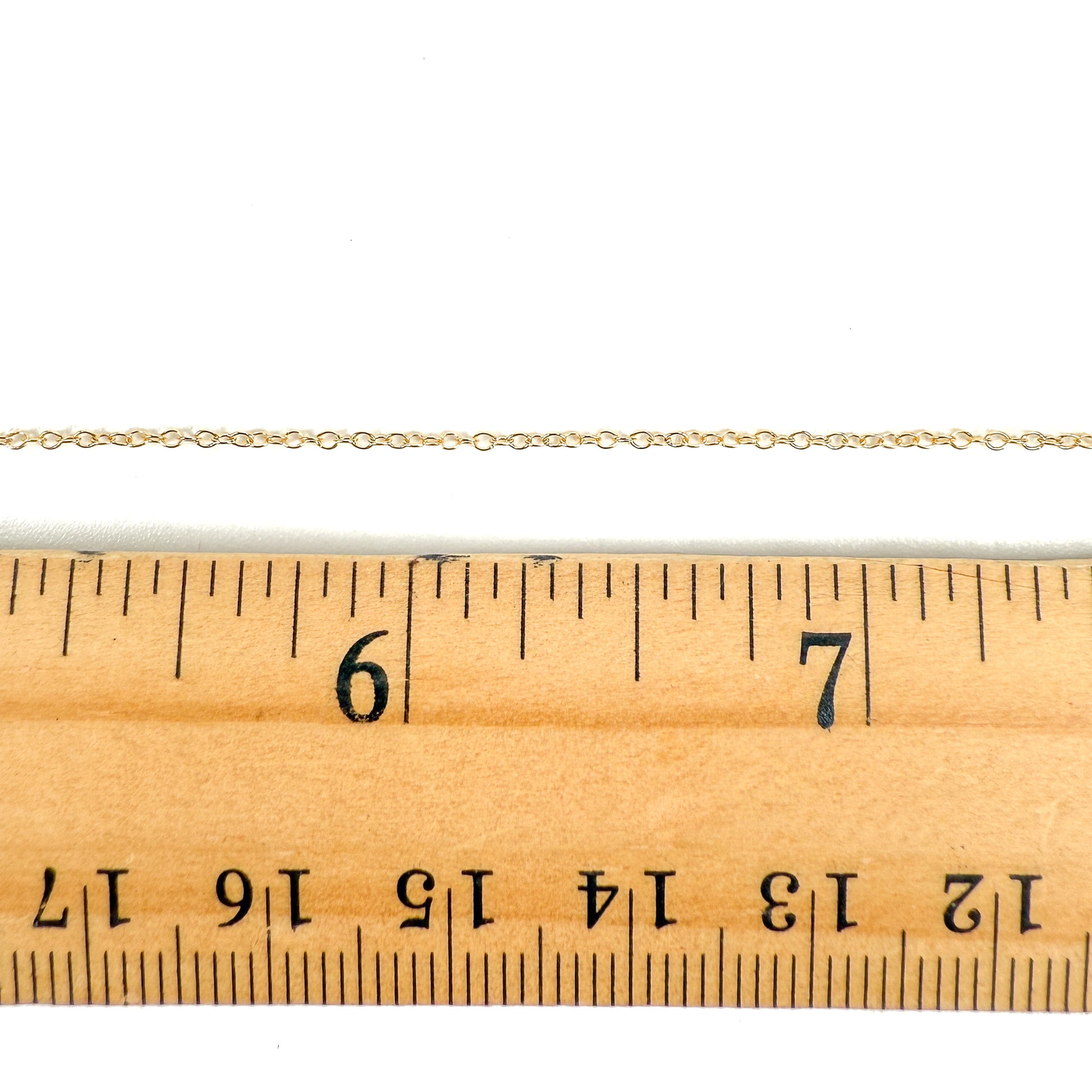 Micro Cable Chain - Gold Filled (1 in/CH371)-The Bead Gallery Honolulu