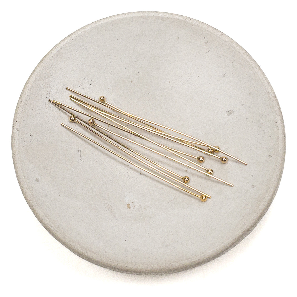1.5" 24 Gauge Ball Headpin - Silver | Gold | Rose Gold (S79 / G723 / S78)-The Bead Gallery Honolulu