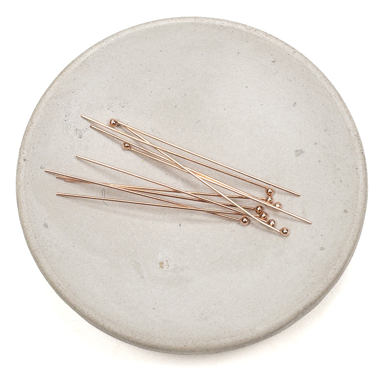 1.5" 24 Gauge Ball Headpin - Silver | Gold | Rose Gold (S79 / G723 / S78)-The Bead Gallery Honolulu