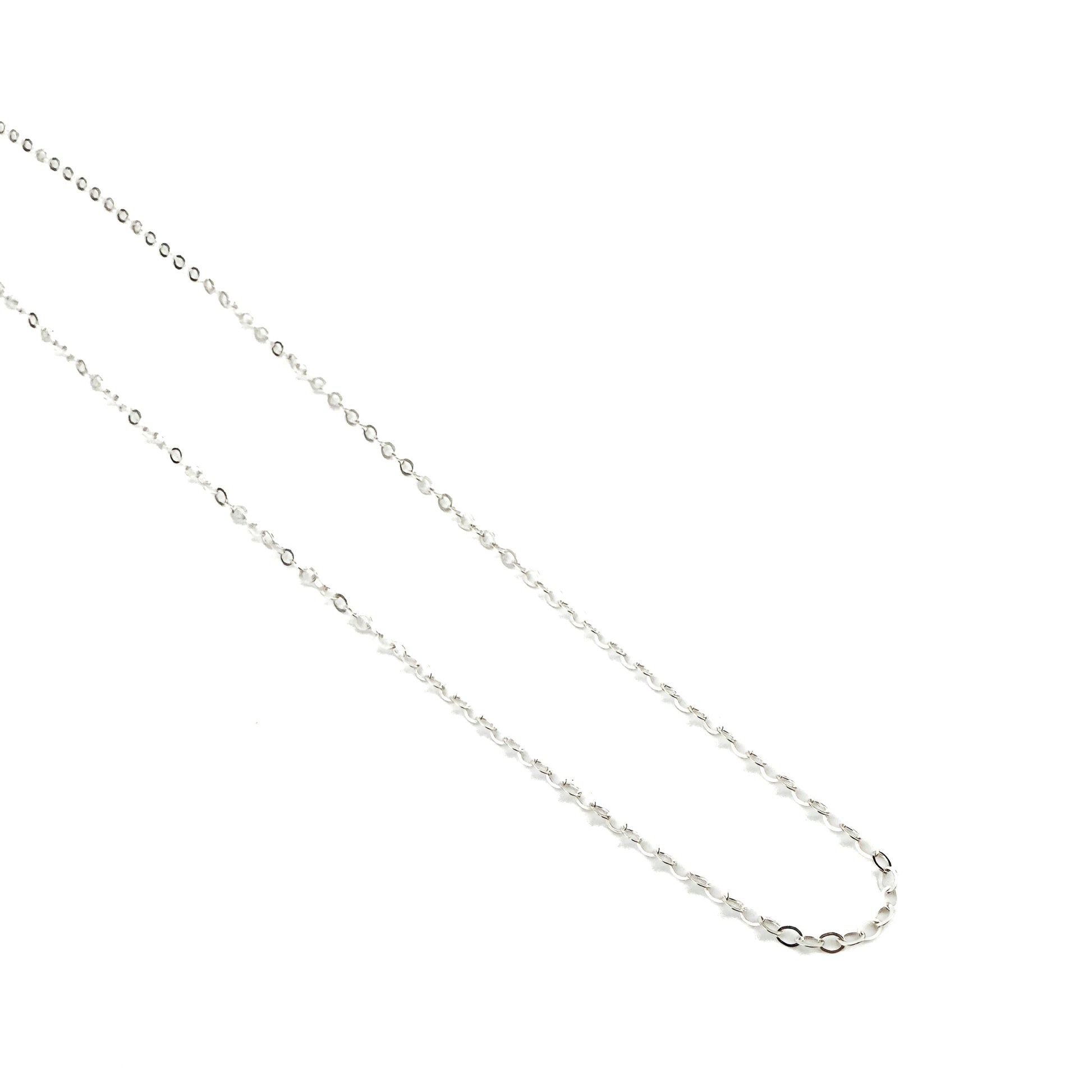 24" Basic Cable Finished Chain (Sterling Silver) - 1 pc. (M851)-The Bead Gallery Honolulu
