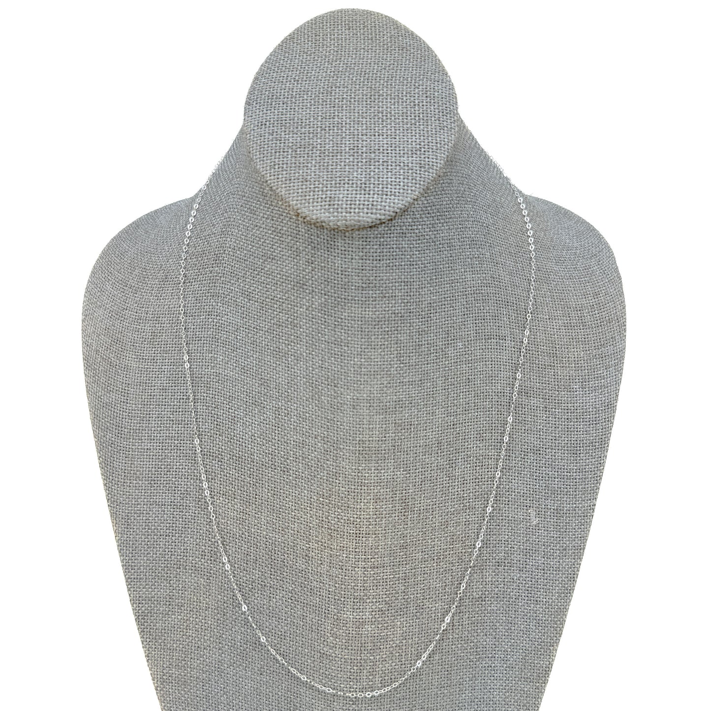 24" Basic Cable Finished Chain (Sterling Silver) - 1 pc. (M851)-The Bead Gallery Honolulu
