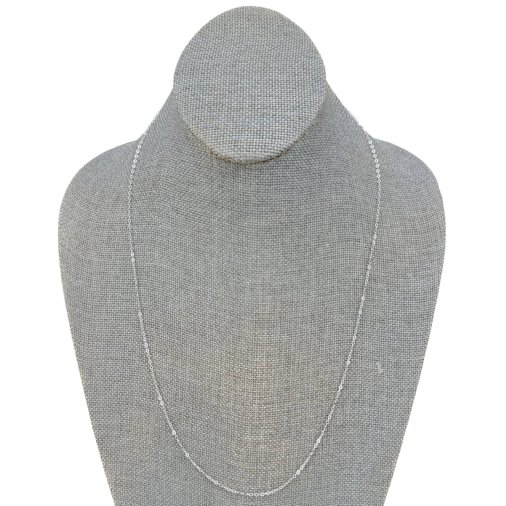 24" Basic Cable Finished Chain (Sterling Silver) - 1 pc. (M851)-The Bead Gallery Honolulu