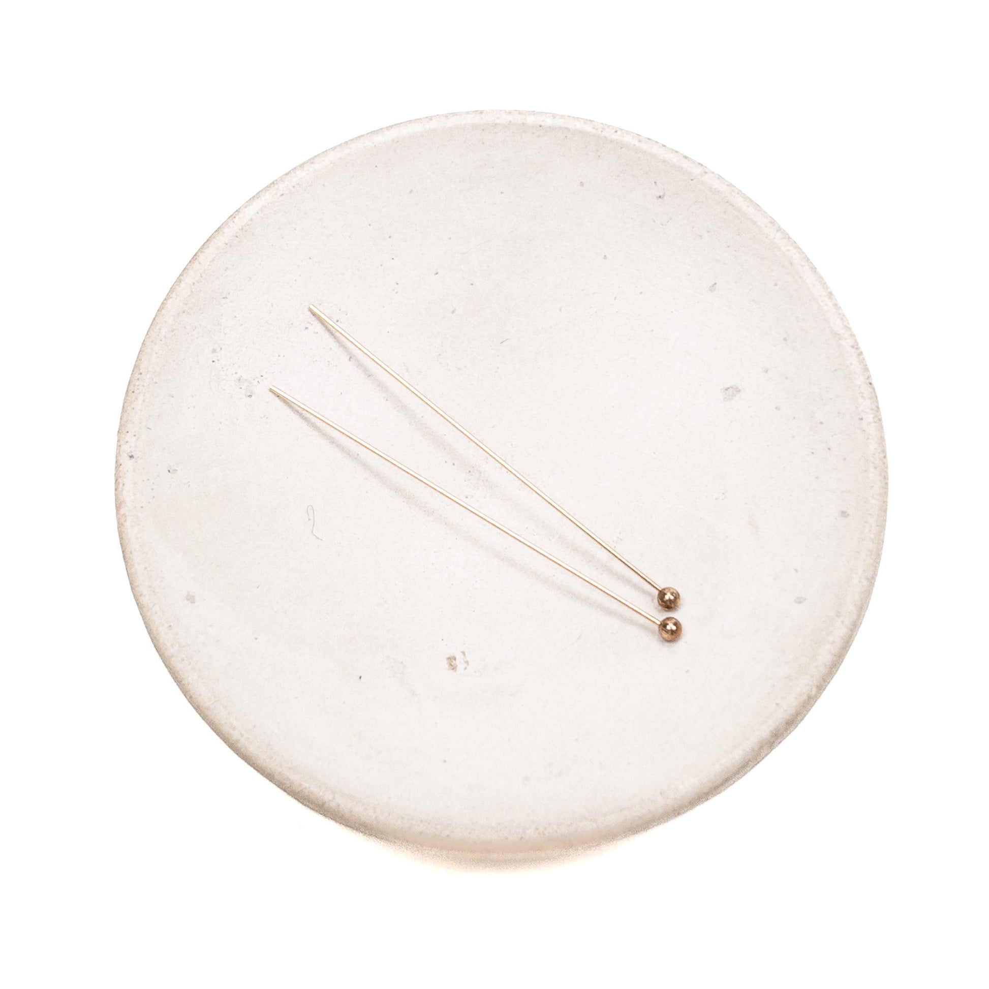 24 Gauge 1.9mm LARGE Ball Headpin - Sterling Silver | Gold-filled-The Bead Gallery Honolulu