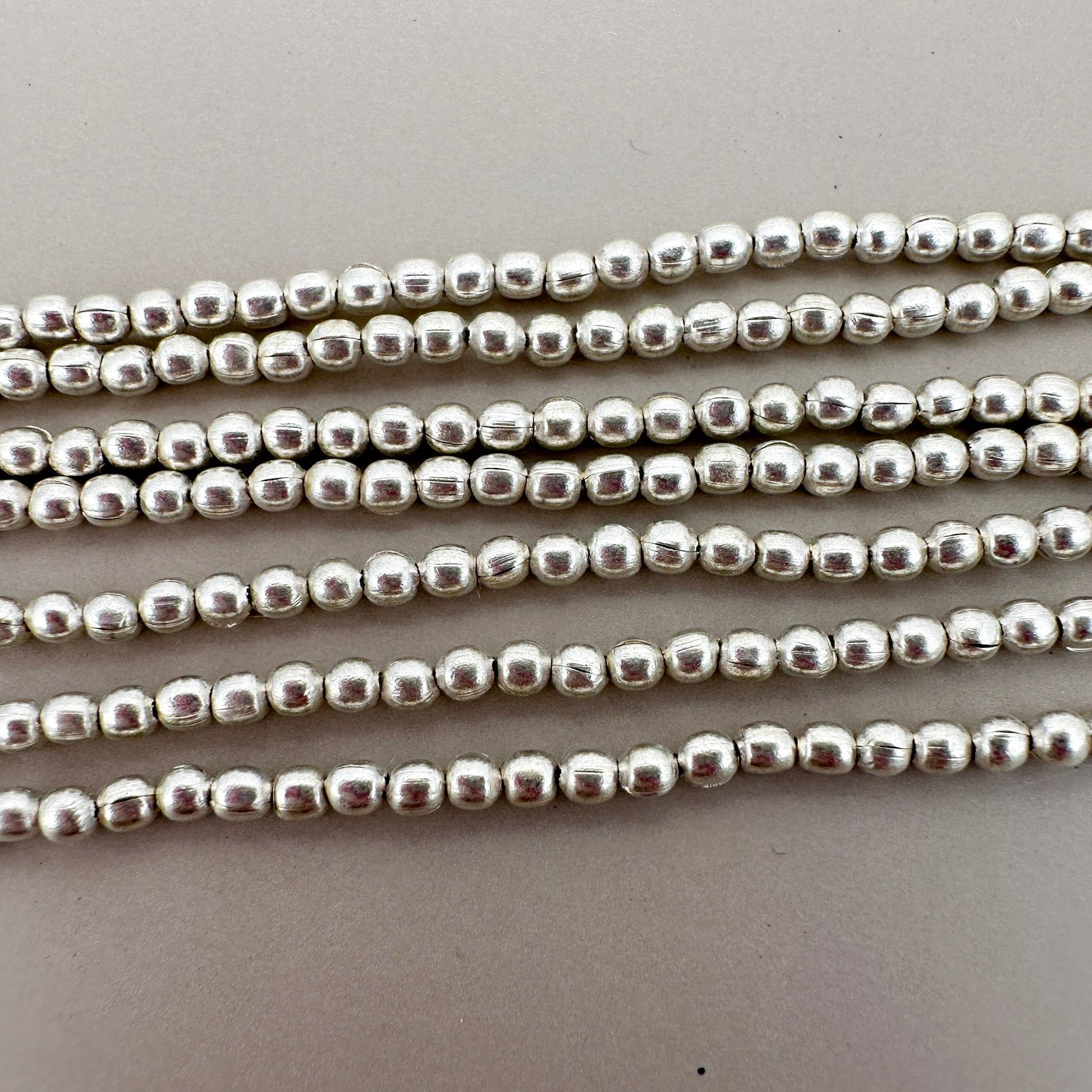 2mm Round Brass Bead (3 Color Options) - 24" Strand (GEM2237)-The Bead Gallery Honolulu