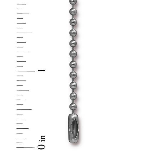 30" Stainless Steel 2.4mm Ball Chain (4 Colors Available) - 1 pc.