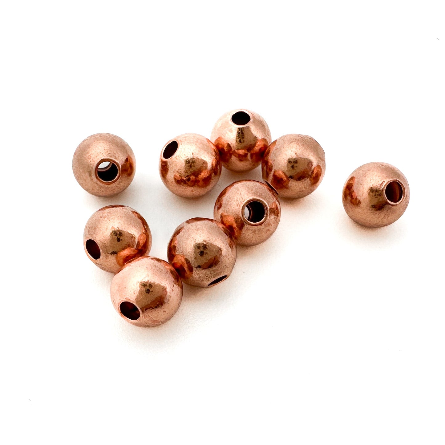 6mm Smooth Round Bead (Copper) - 10 pcs. (M1772)-The Bead Gallery Honolulu
