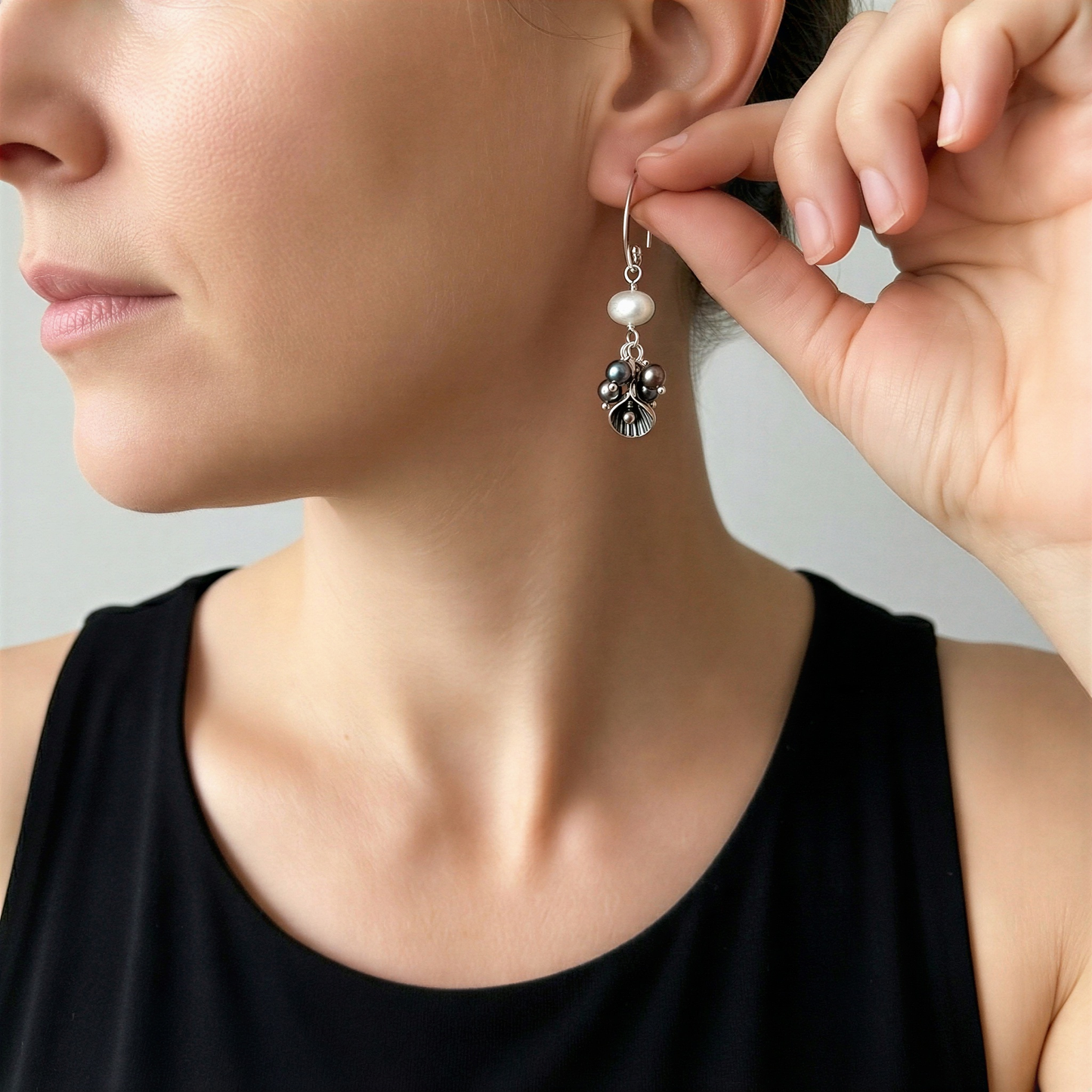 Calla Lily Earring Kit - Sterling Silver (KT279) – AI Studio Image (Transformed)