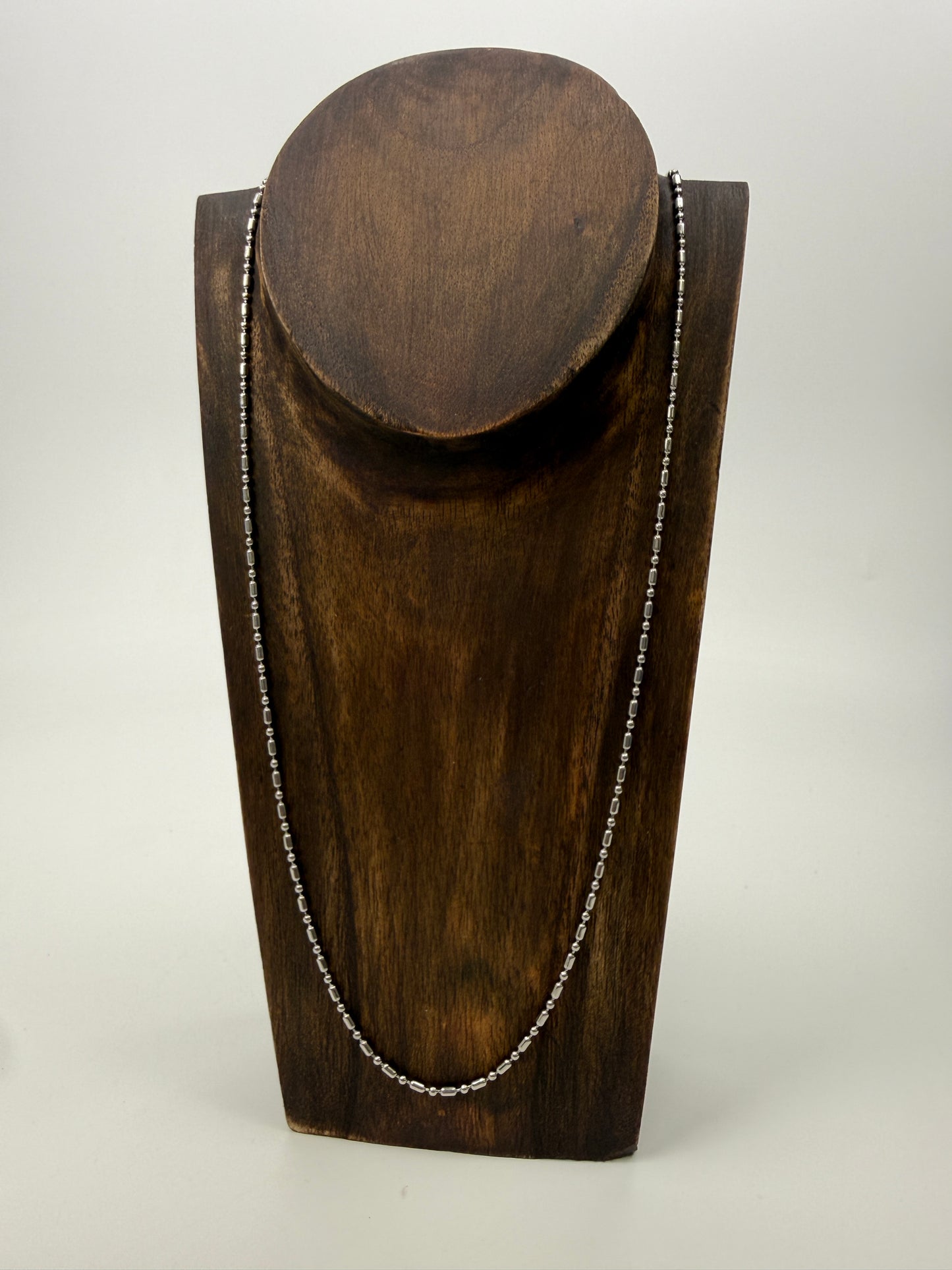 22" Dot & Dash Ball Chain - Stainless Steel (1 pc/M121)