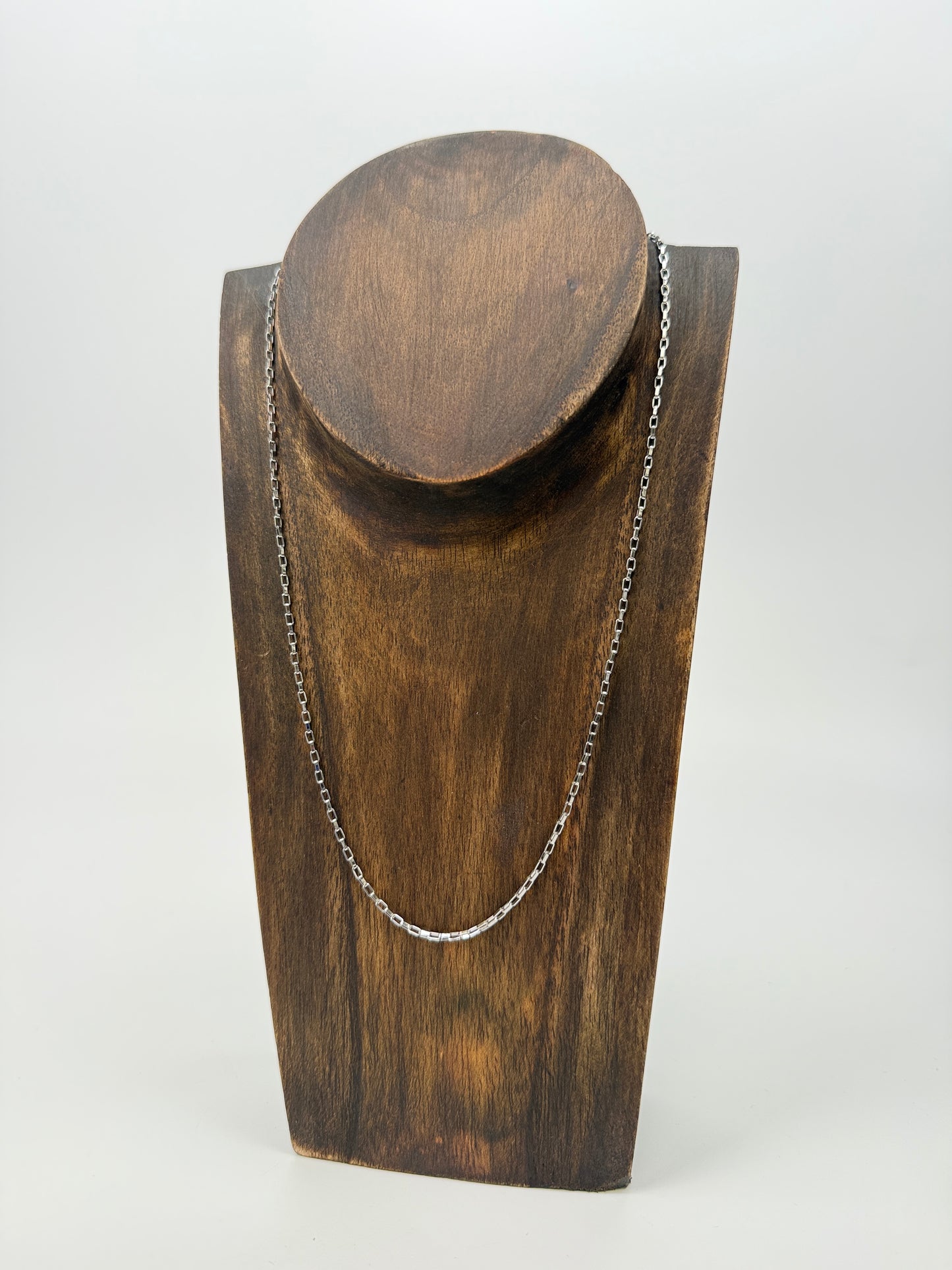 18" Boxy Drawn Cable Chain - Stainless Steel (1 pc/M1328)