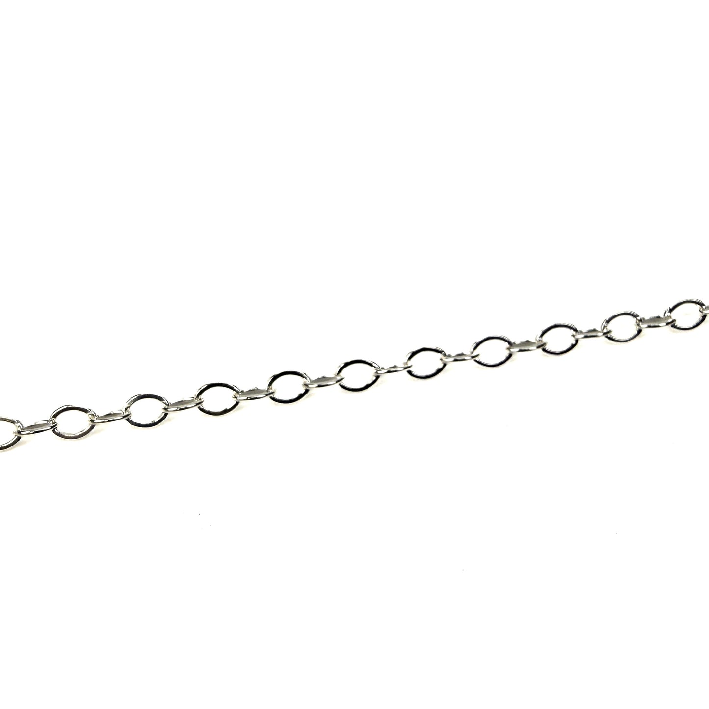Small 2mm Shiny Oval Cable Chain - Silver|Gold (1 inch/CH275)