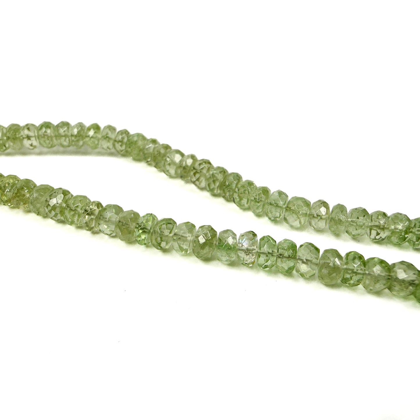 Tsavorite Garnet Faceted Rondelle Graduated Bead - 7" Strand (GEM1548)