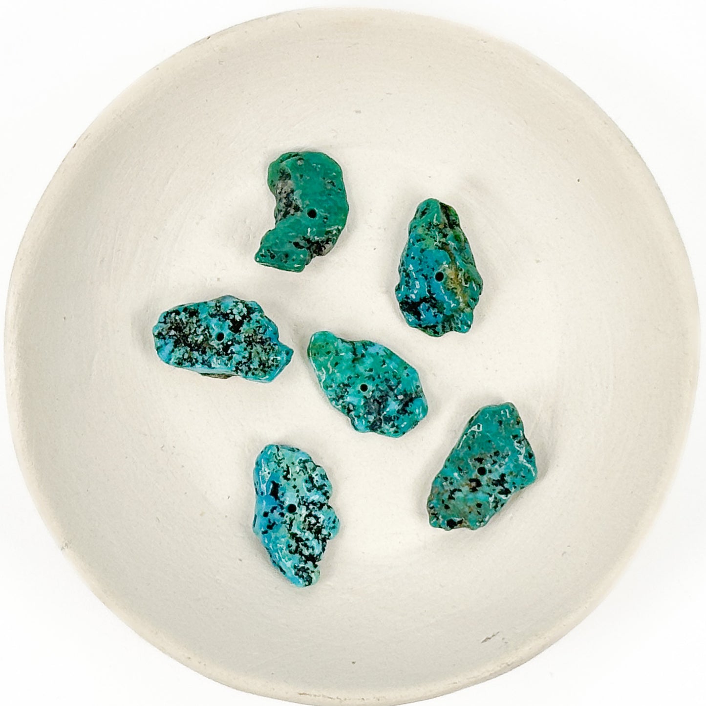 Kingman Turquoise Medium Freeform Tumbled Chip Bead - 1" MINI Strand (GEM549)