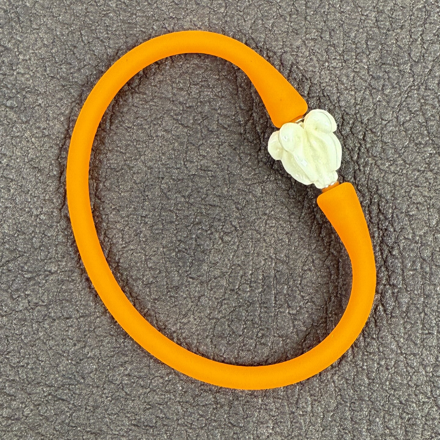 MADE IN HAWAII: Crown Flower Silicone Bracelet - 1 pc. (J344)-The Bead Gallery Honolulu