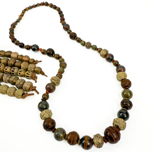 Rustic African Brass Bead Mixes - 7 pcs. (MIX059)