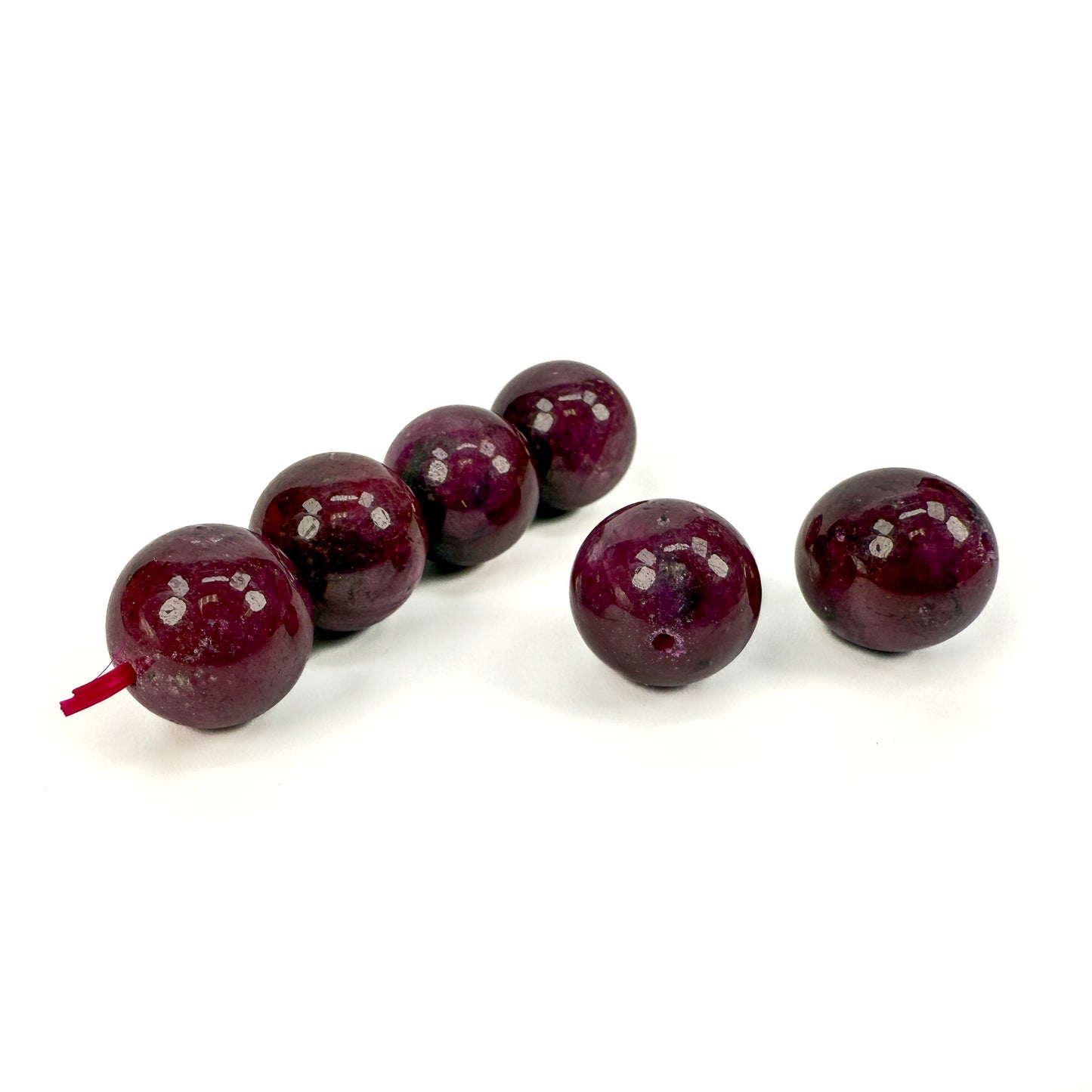 Star Ruby 13.5mm Smooth Round Bead (1 pc/P3188)-The Bead Gallery Honolulu