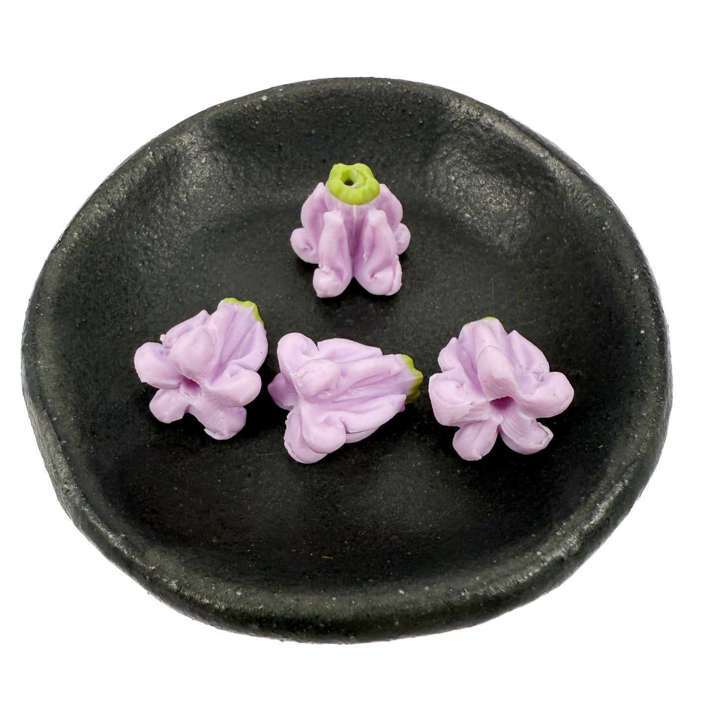 Hawaiian Crown Flower 12mm Clay Bead (C101)-The Bead Gallery Honolulu