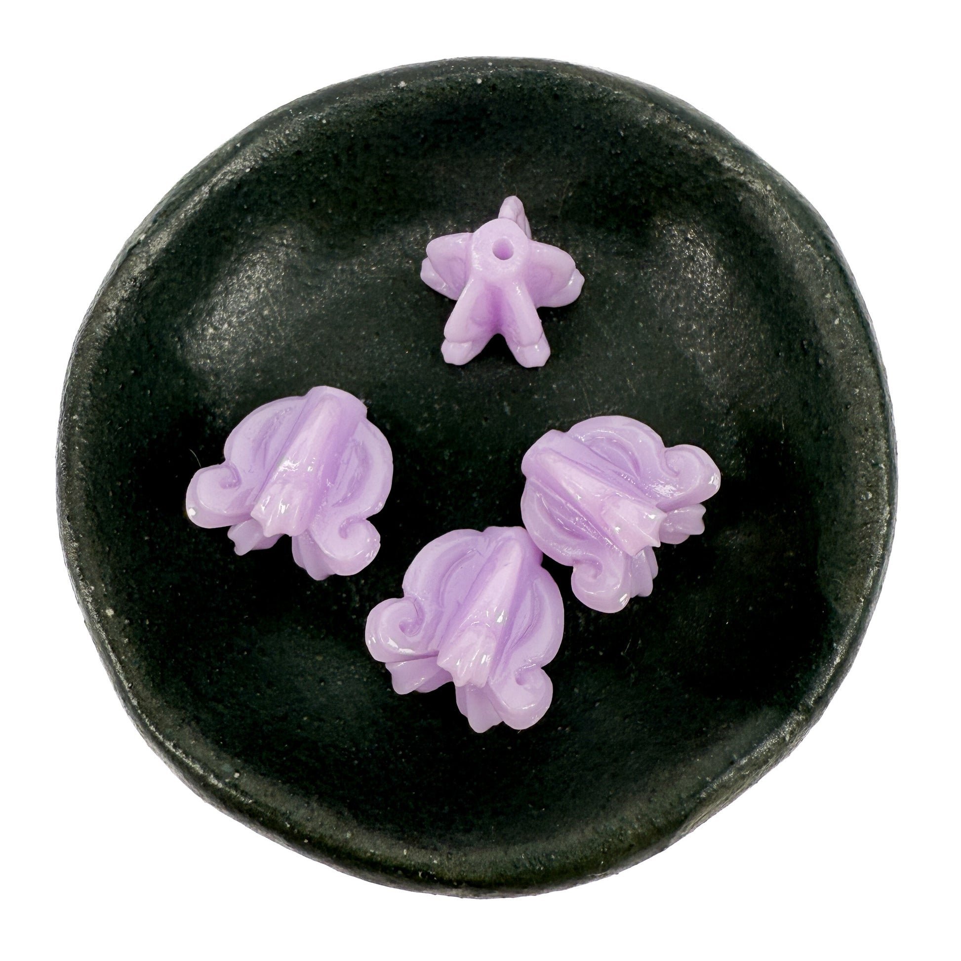 Hawaiian Crown Flower 12-13mm Resin Bead (C131)-The Bead Gallery Honolulu