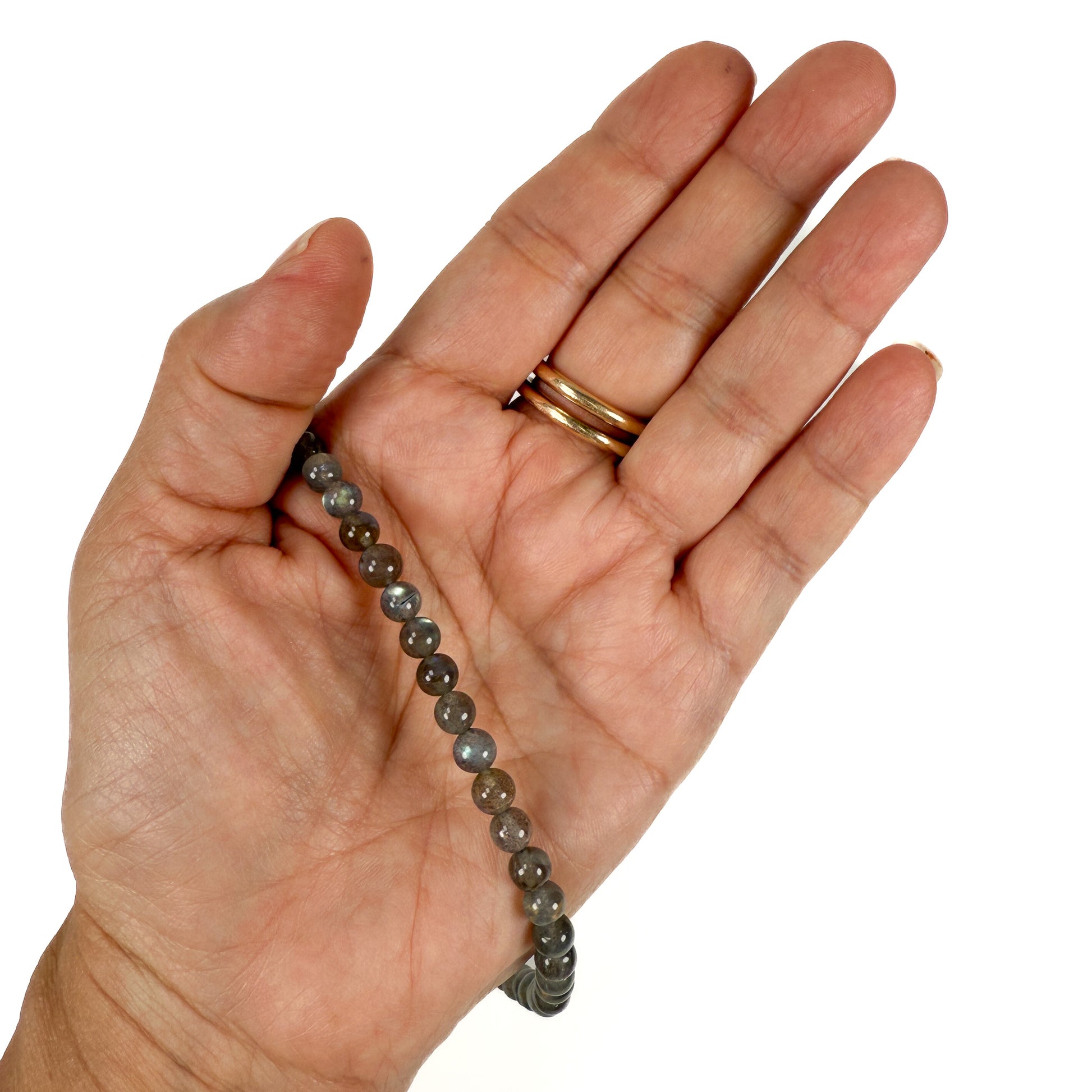 Candy Labradorite 5.5mm Round Bead (GEM1898)-The Bead Gallery Honolulu