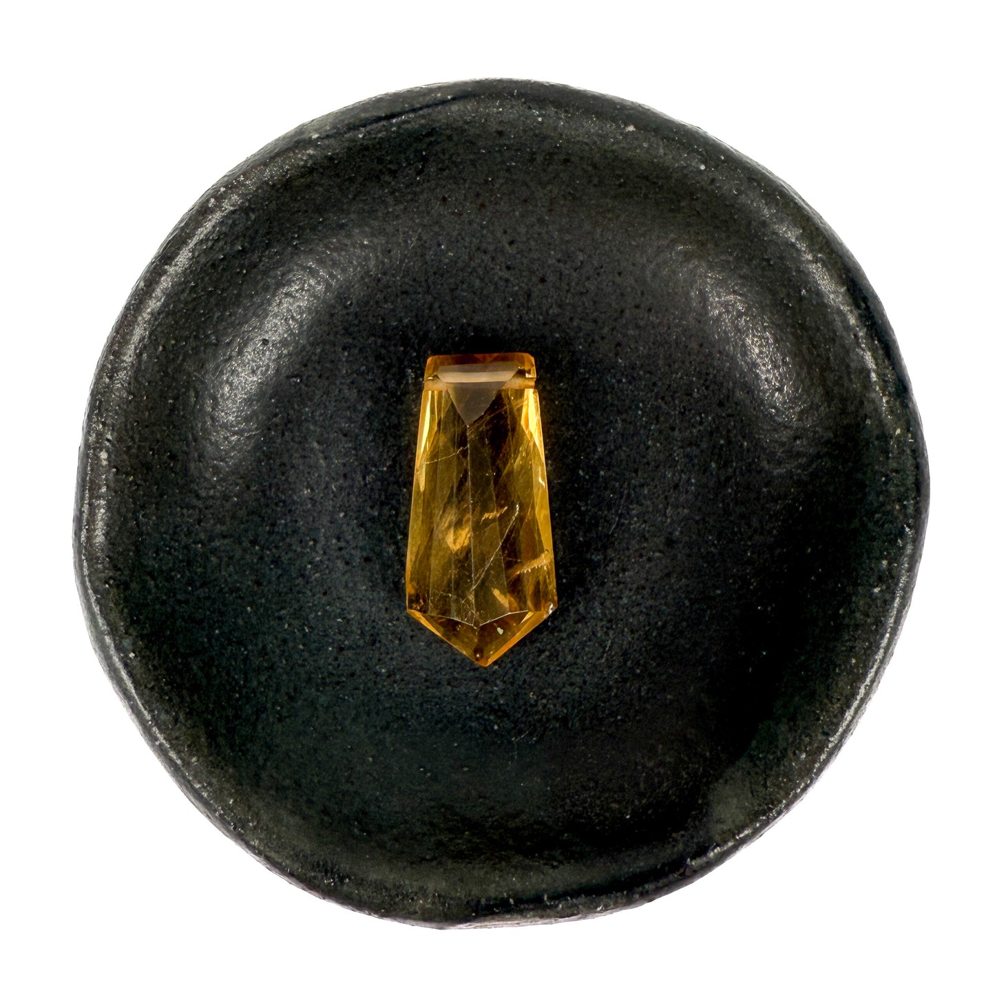 Citrine Faceted Side Drilled Pendant (1 pc/P3421)-The Bead Gallery Honolulu