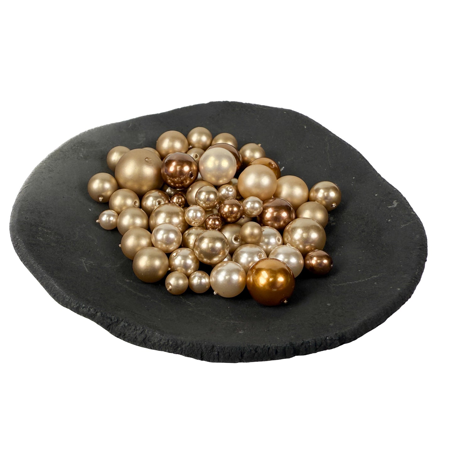 Vintage Golden Glass Rounds Mix (1 Bag/MIX155)-The Bead Gallery Honolulu