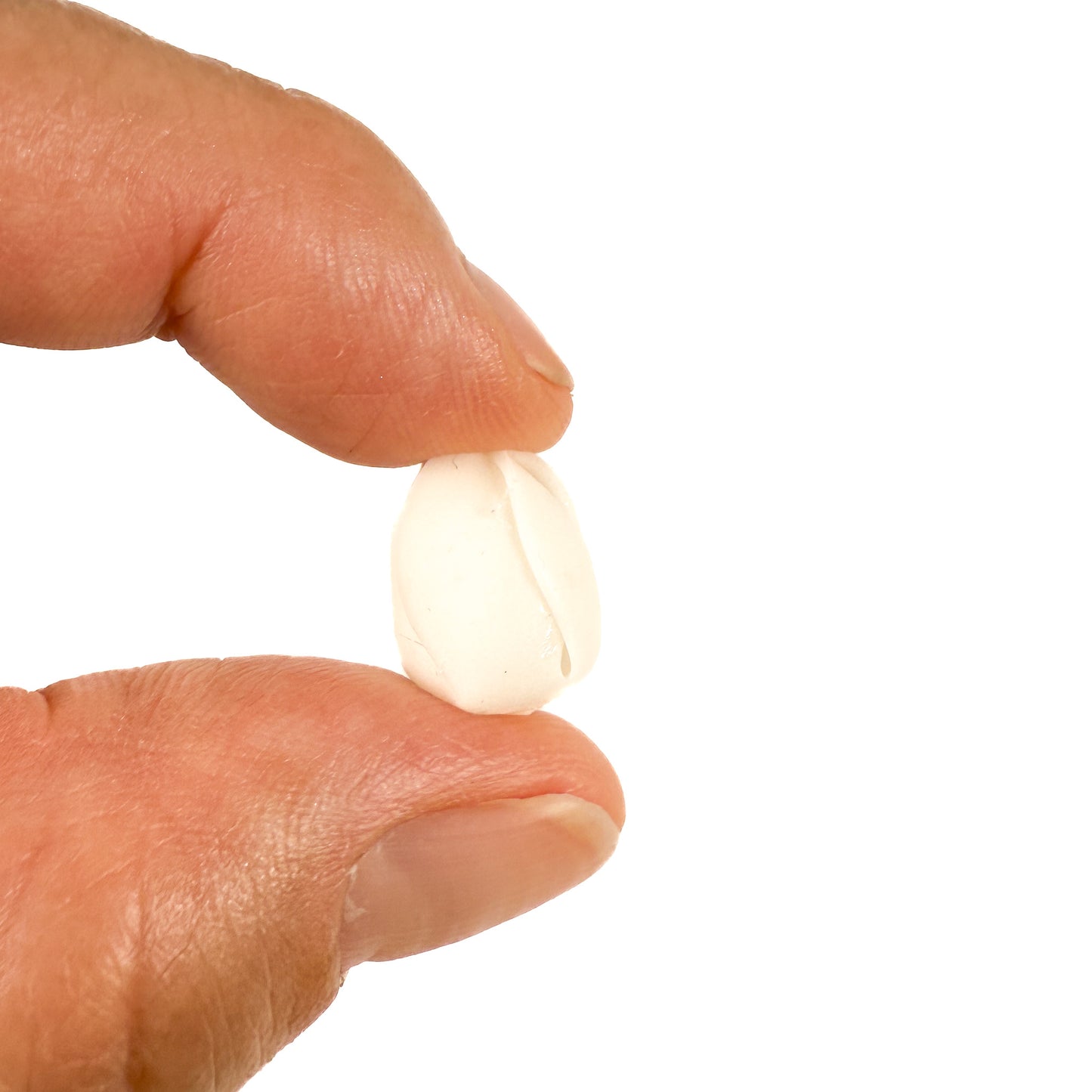 Hawaiian Pikake (Jasmine) Bud Flower 14mm White Clay Bead (C133)-The Bead Gallery Honolulu