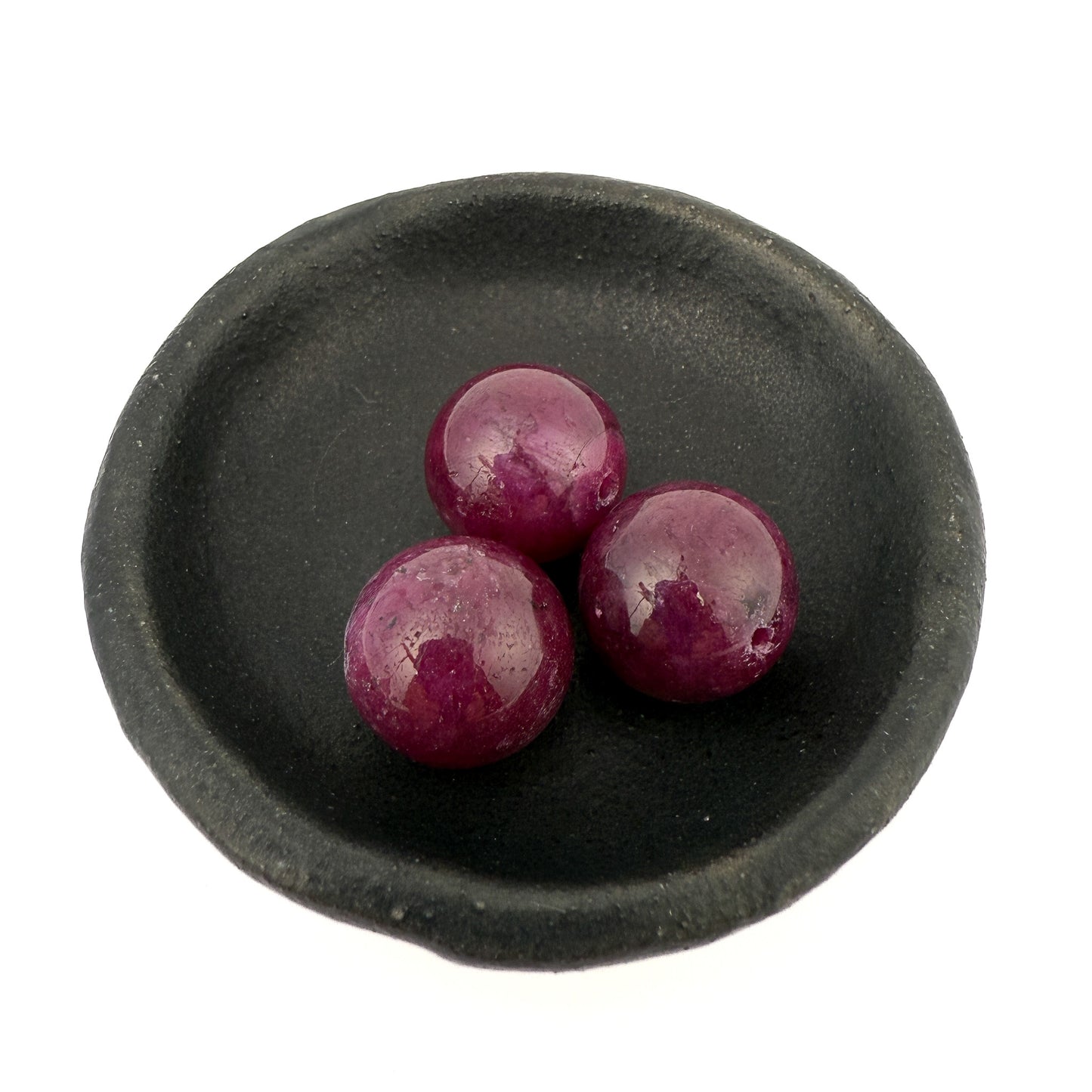 Star Ruby 13.5mm Smooth Round Bead (1 pc/P3188)-The Bead Gallery Honolulu