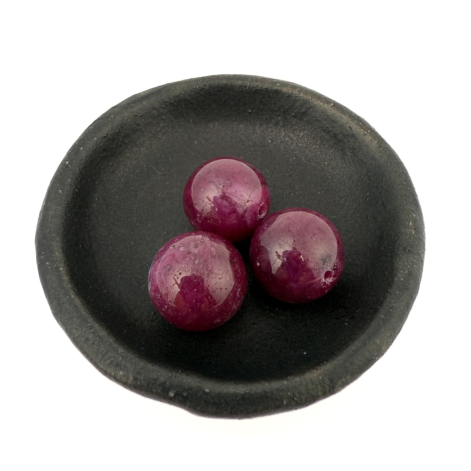 Star Ruby 13.5mm Smooth Round Bead (1 pc/P3188)-The Bead Gallery Honolulu