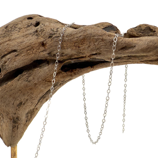 1.09mm Flat Cable Sterling Silver Chain (1 in/CH378)