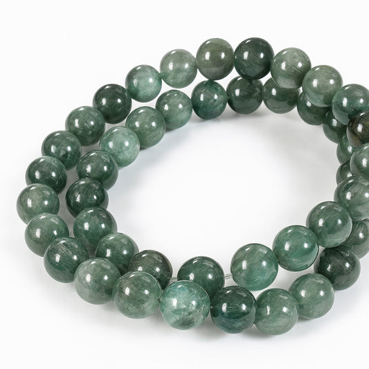 Green Kyanite 8-8.5mm Smooth Round Bead (1 pc/P3442)