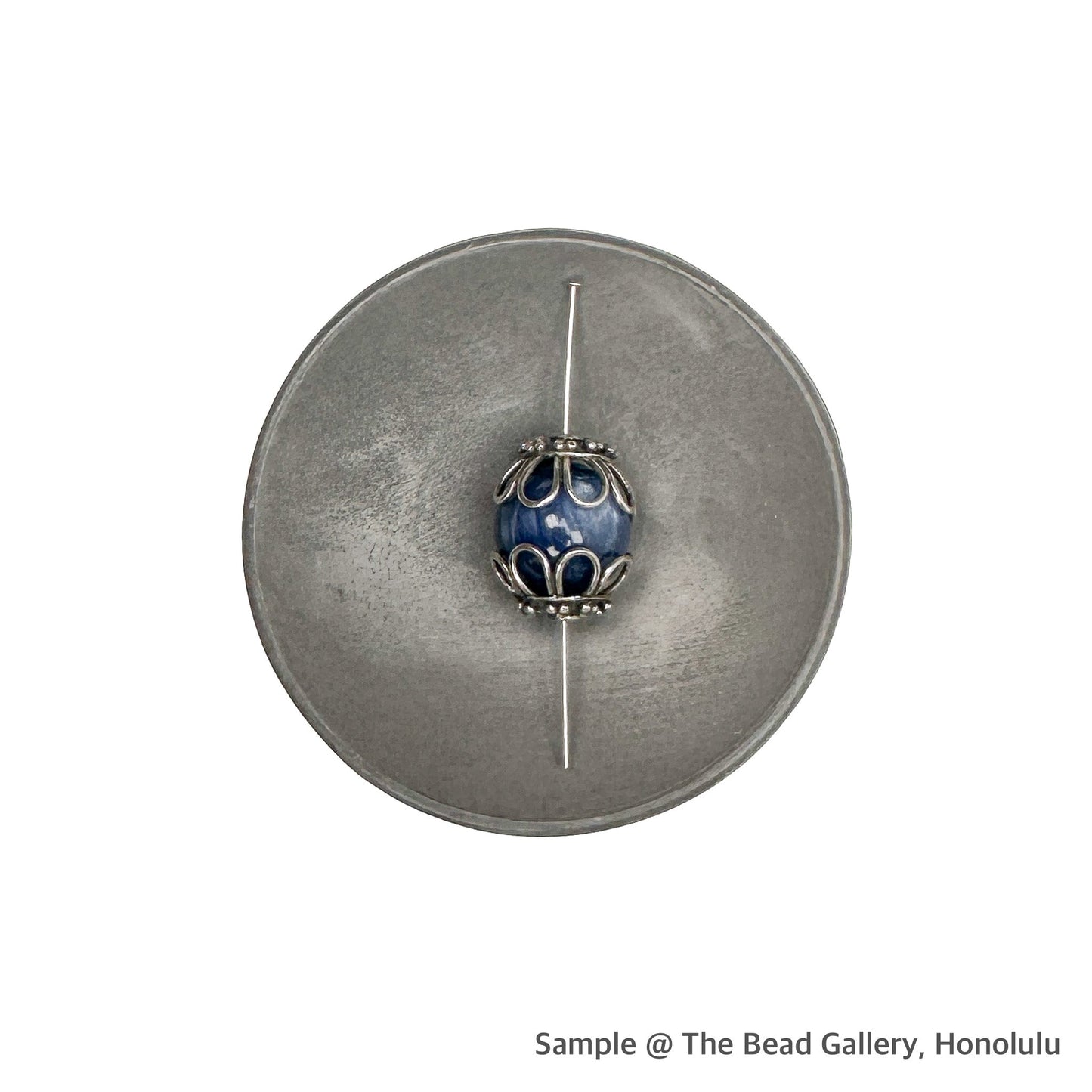 Bead Cap 14.75mm Chrysanthemum (Sterling Silver) - 1 pc.-The Bead Gallery Honolulu