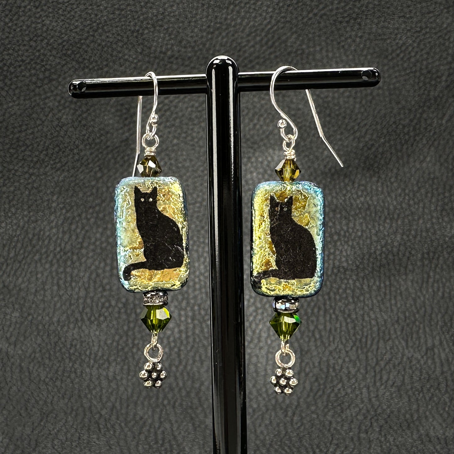 Black Cat OR Skull Earrings - 1 pair (KT286)-The Bead Gallery Honolulu