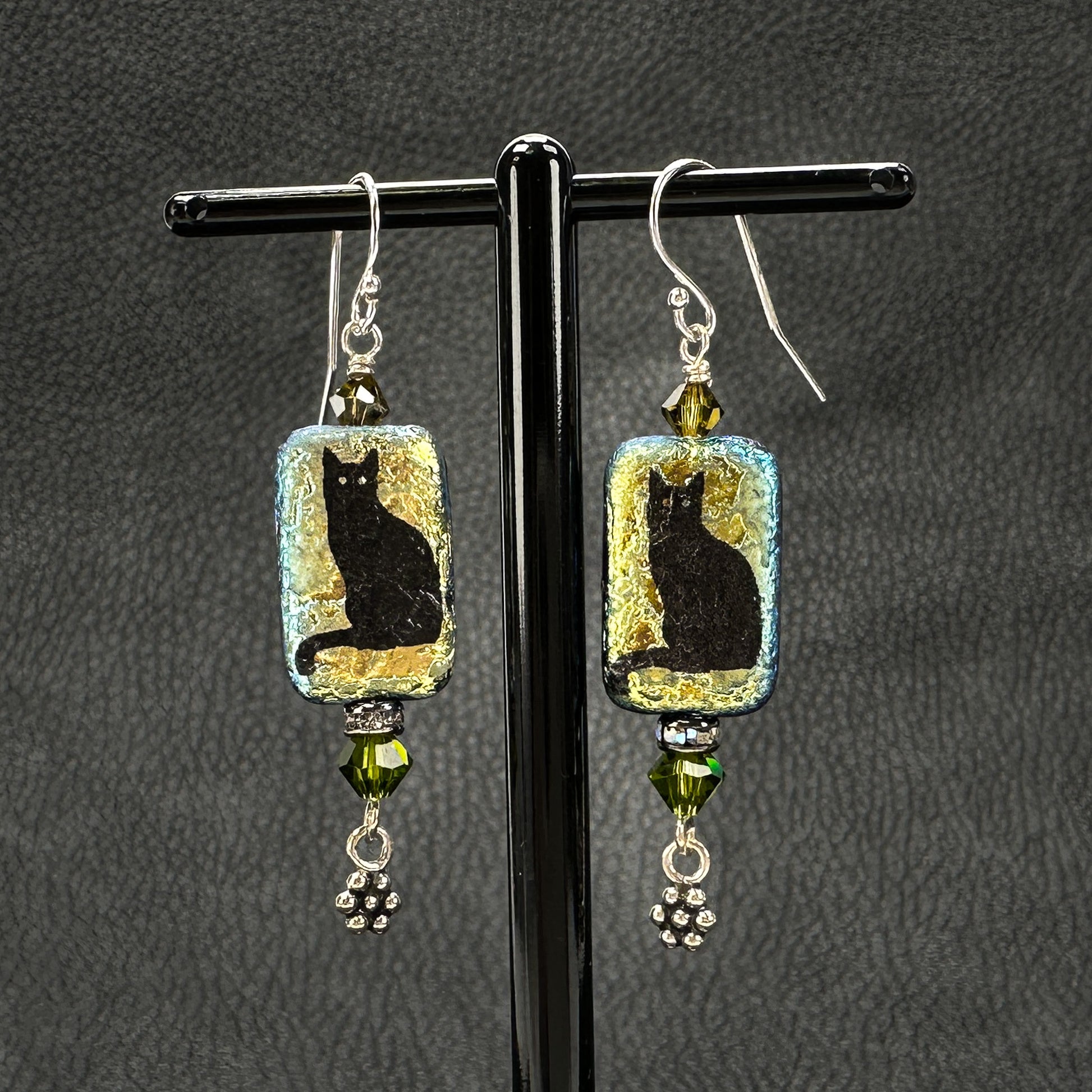 Black Cat OR Skull Earrings - 1 pair (KT286)-The Bead Gallery Honolulu