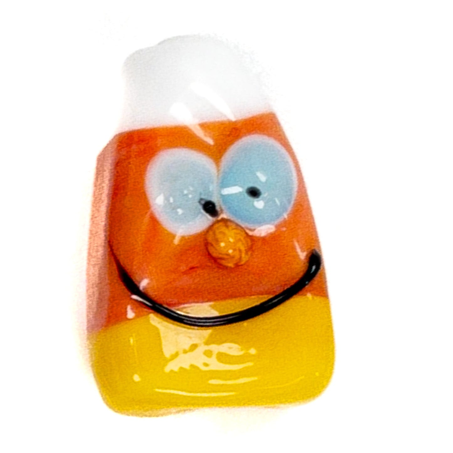 Calvin Orr Handmade Glass Goofy Candy Corn Beads! - 1 pc. (LB32)-The Bead Gallery Honolulu
