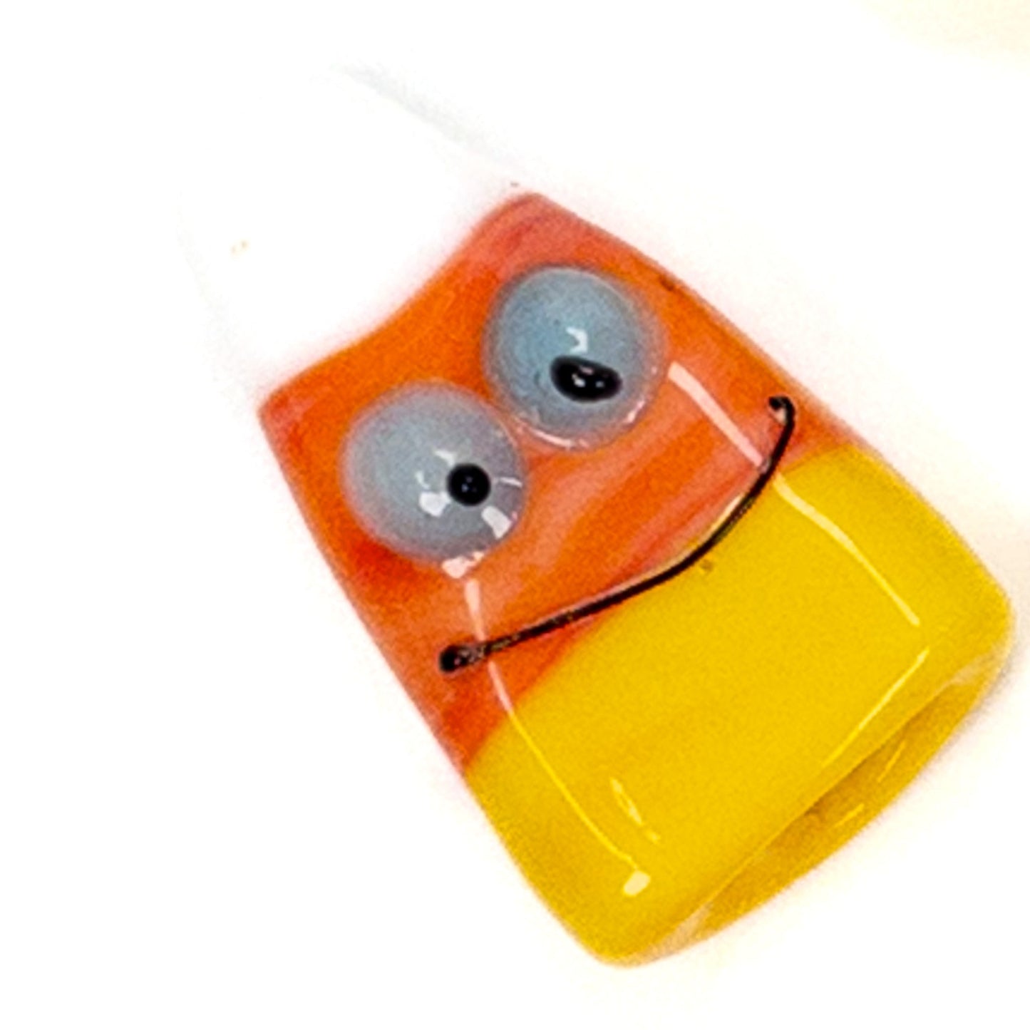 Calvin Orr Handmade Glass Goofy Candy Corn Beads! - 1 pc. (LB32)-The Bead Gallery Honolulu