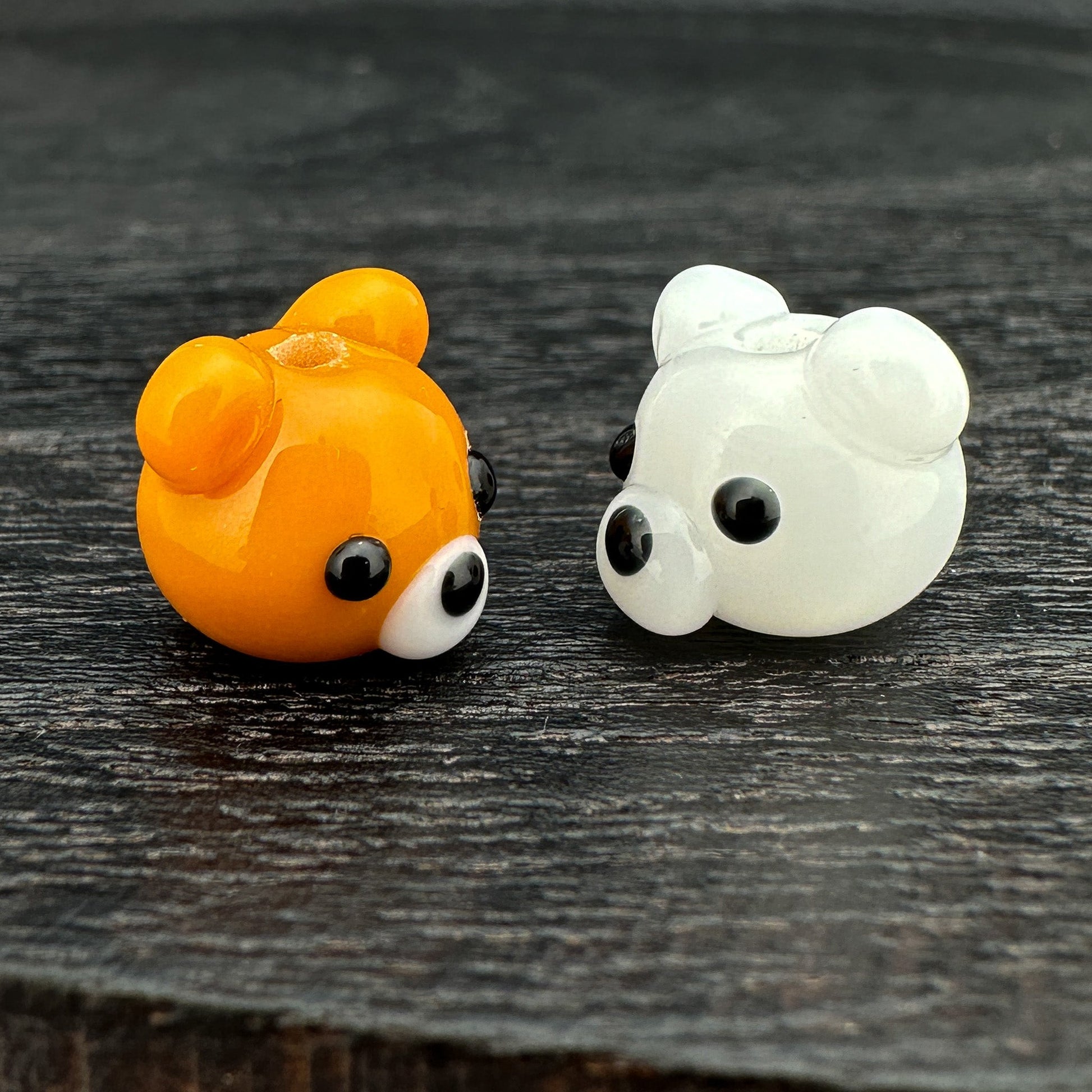 Chibi Handmade Glass Beads - Bear (LB294)-The Bead Gallery Honolulu