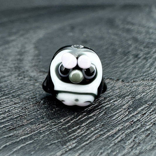 Chibi Handmade Glass Beads - Cape Penguin Ball (LB270)-The Bead Gallery Honolulu
