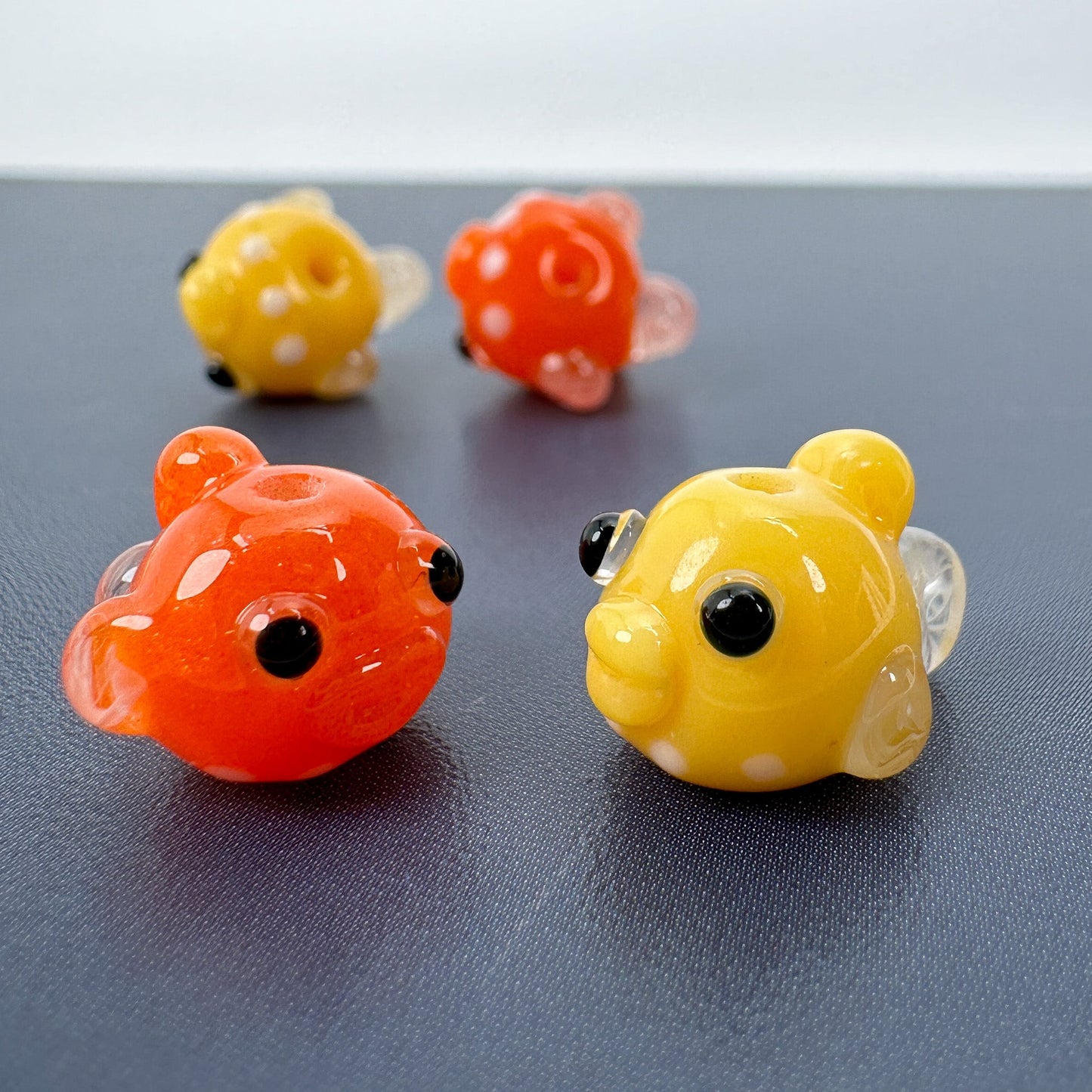 Chibi Handmade Glass Beads - Dangouo-Odama Lumpfish (LB267)-The Bead Gallery Honolulu