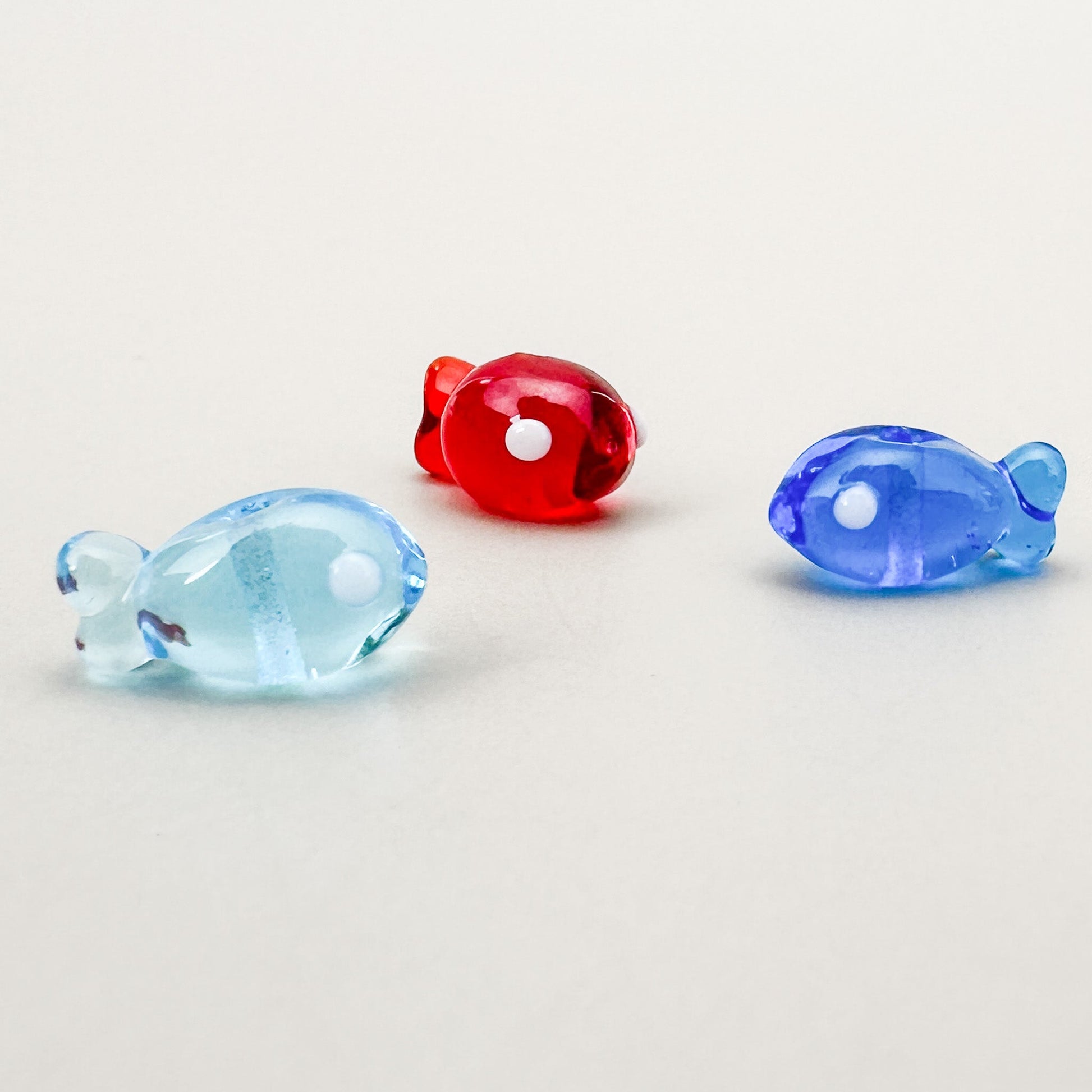 Chibi Handmade Glass Beads - Fish (2 Colors) (LB178)-The Bead Gallery Honolulu